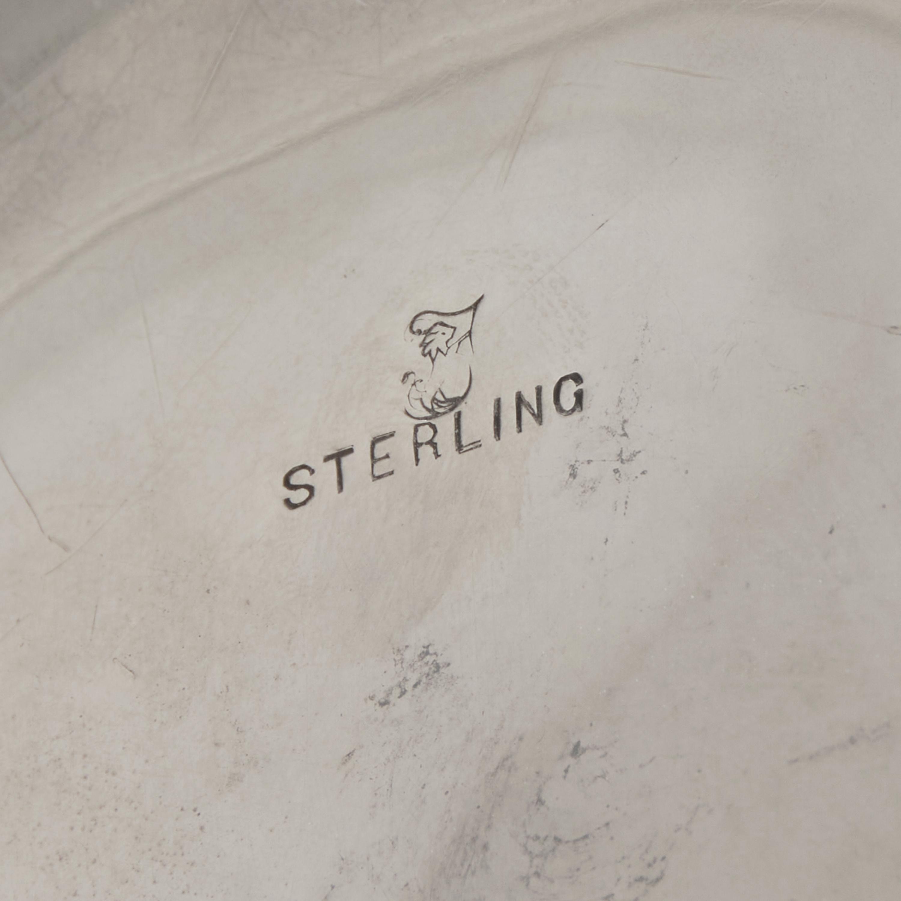 An American Silver Floral Cast Bowl