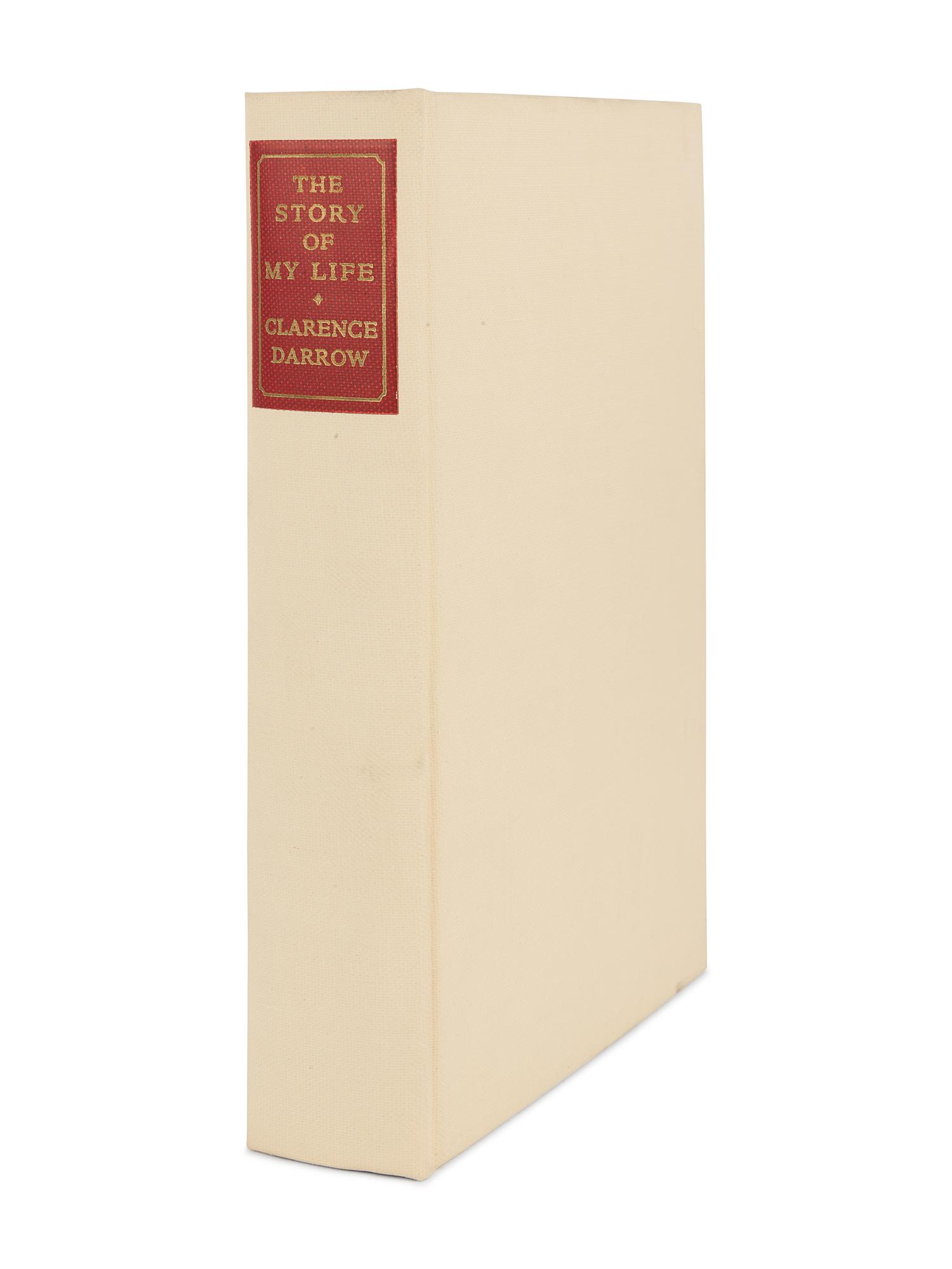 DARROW, Clarence (1857-1938). The Story of My Life . New York: Charles Scribner’s Sons, 1932.