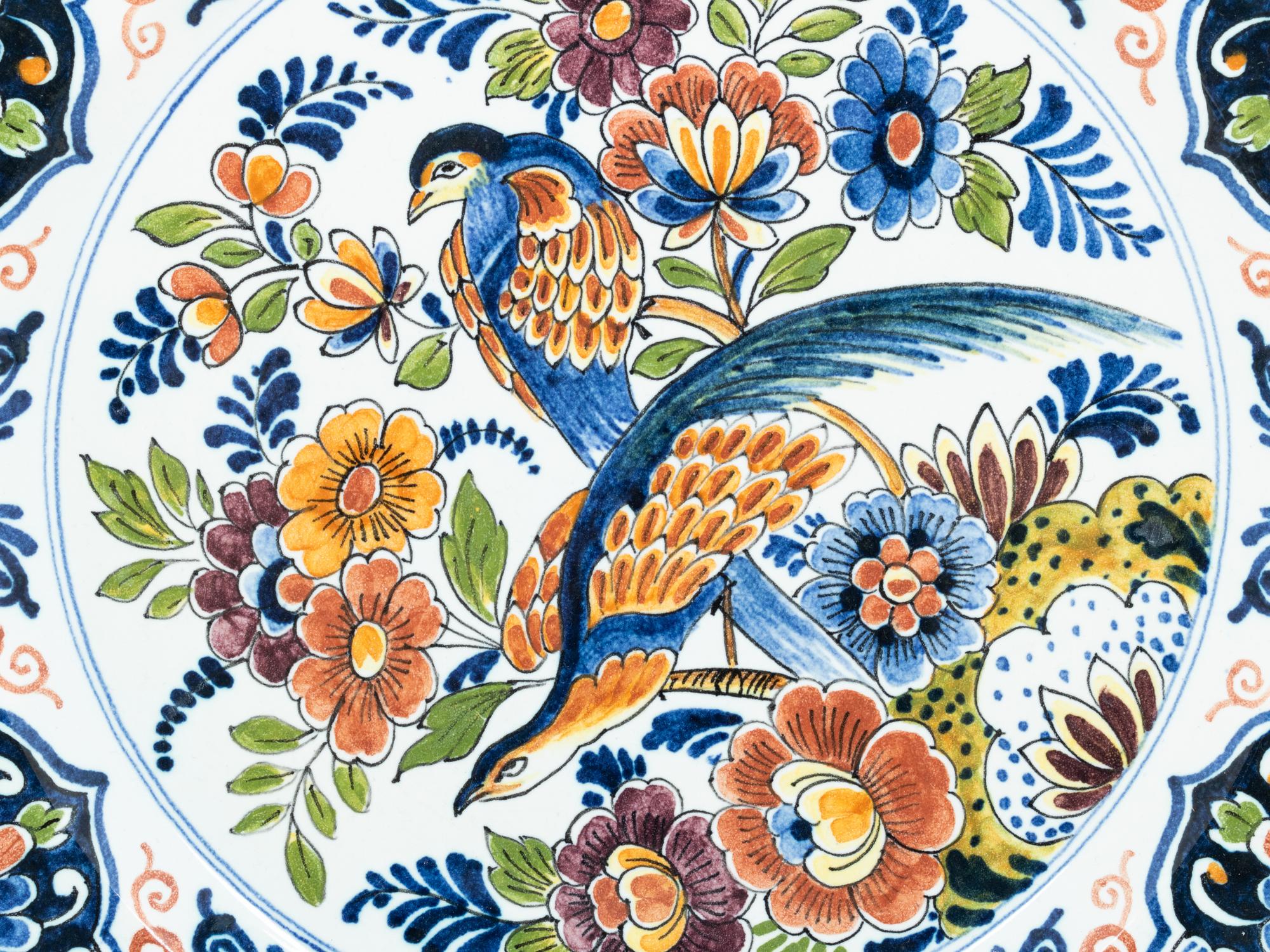 A Delft Polychrome Decorated Earthenware Dinner Service