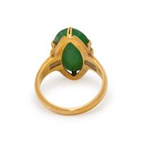 YELLOW GOLD AND JADE RING