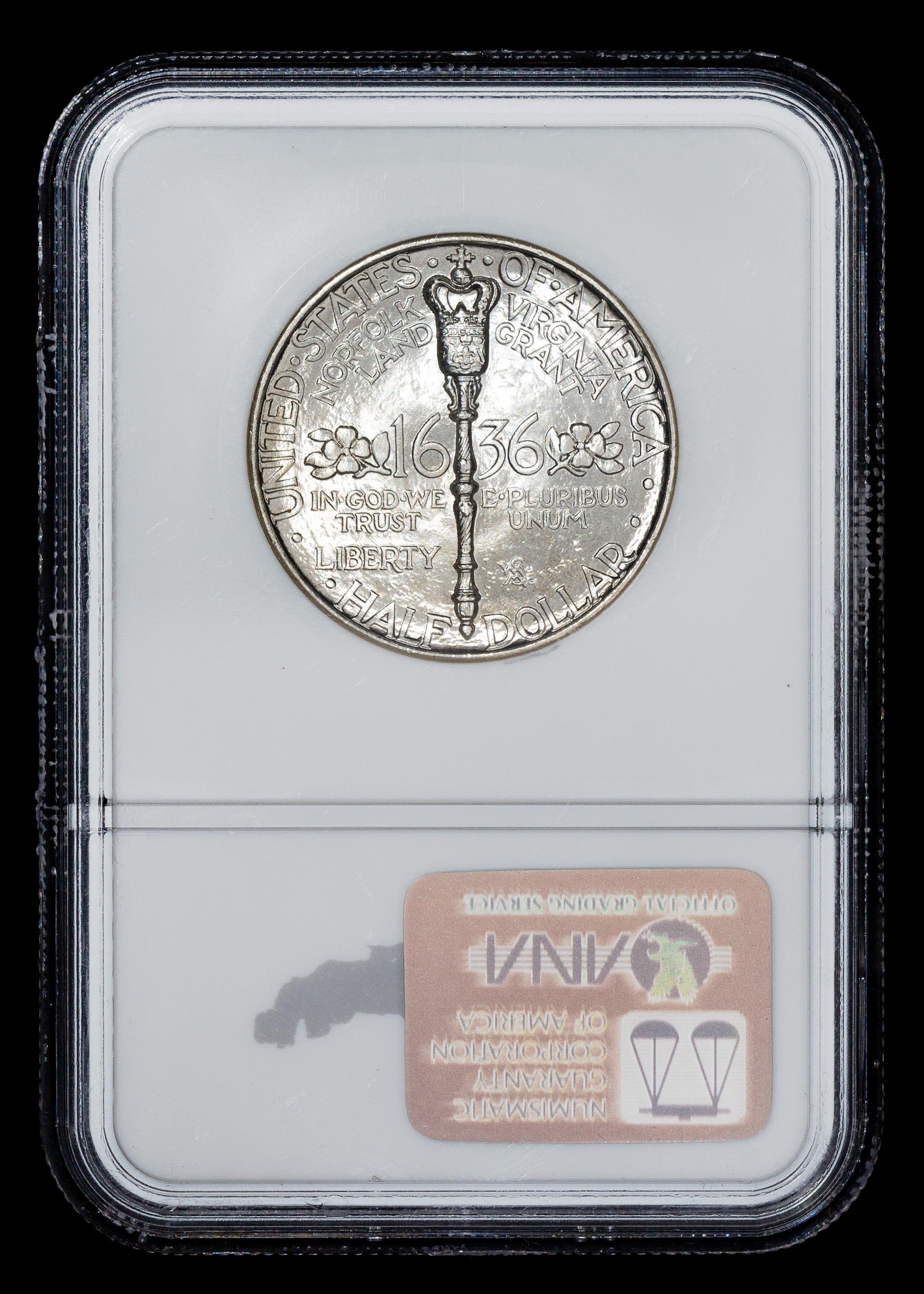 A United States 1936 Norfolk Commemorative 50c Coin