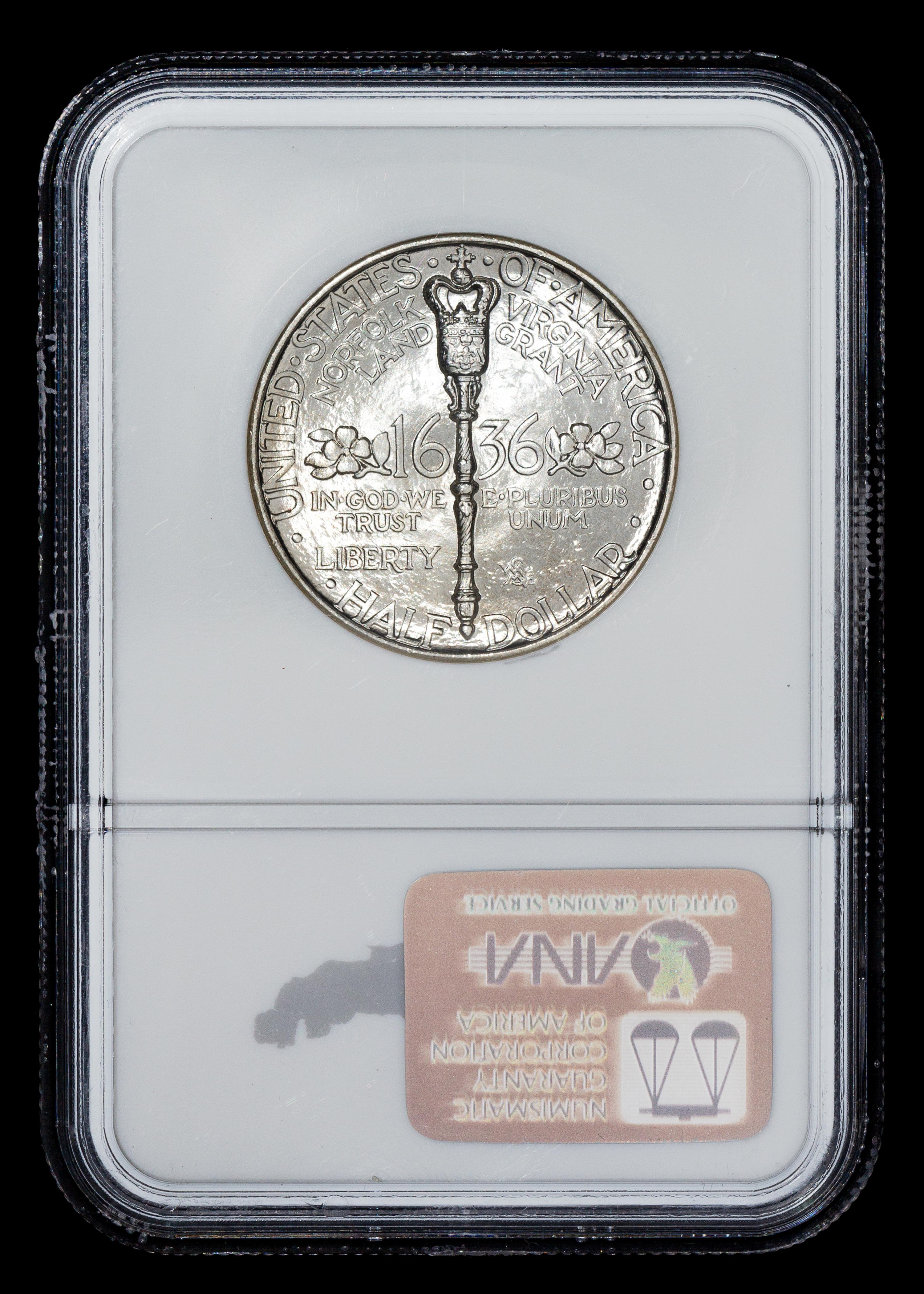 A United States 1936 Norfolk Commemorative 50c Coin