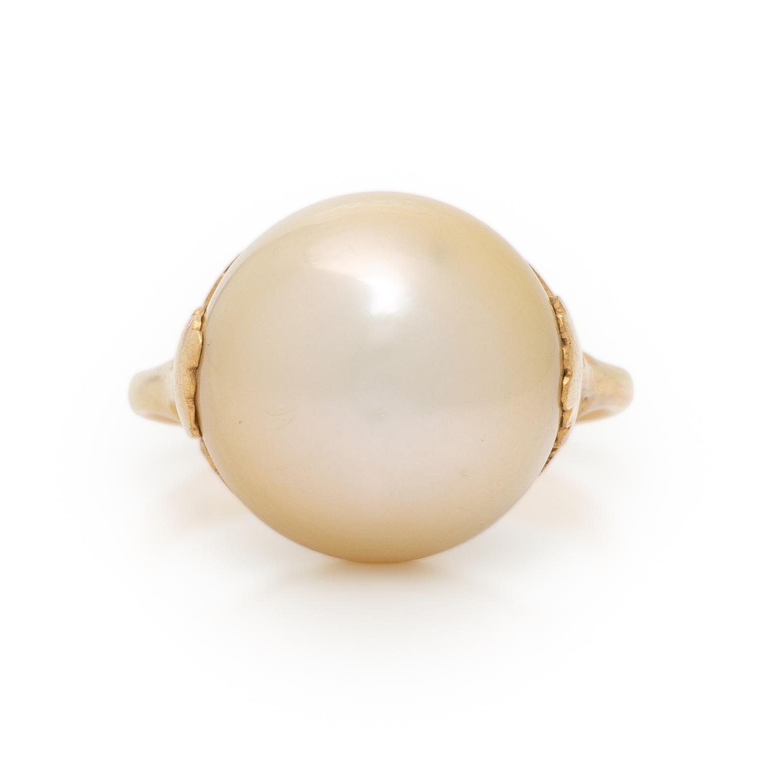 SHIRKAI, CULTURED PEARL AND DIAMOND RING