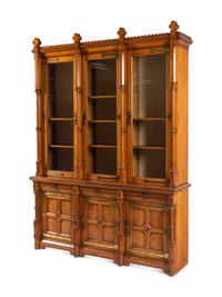 A Victorian Arts and Crafts Oak Bookcase