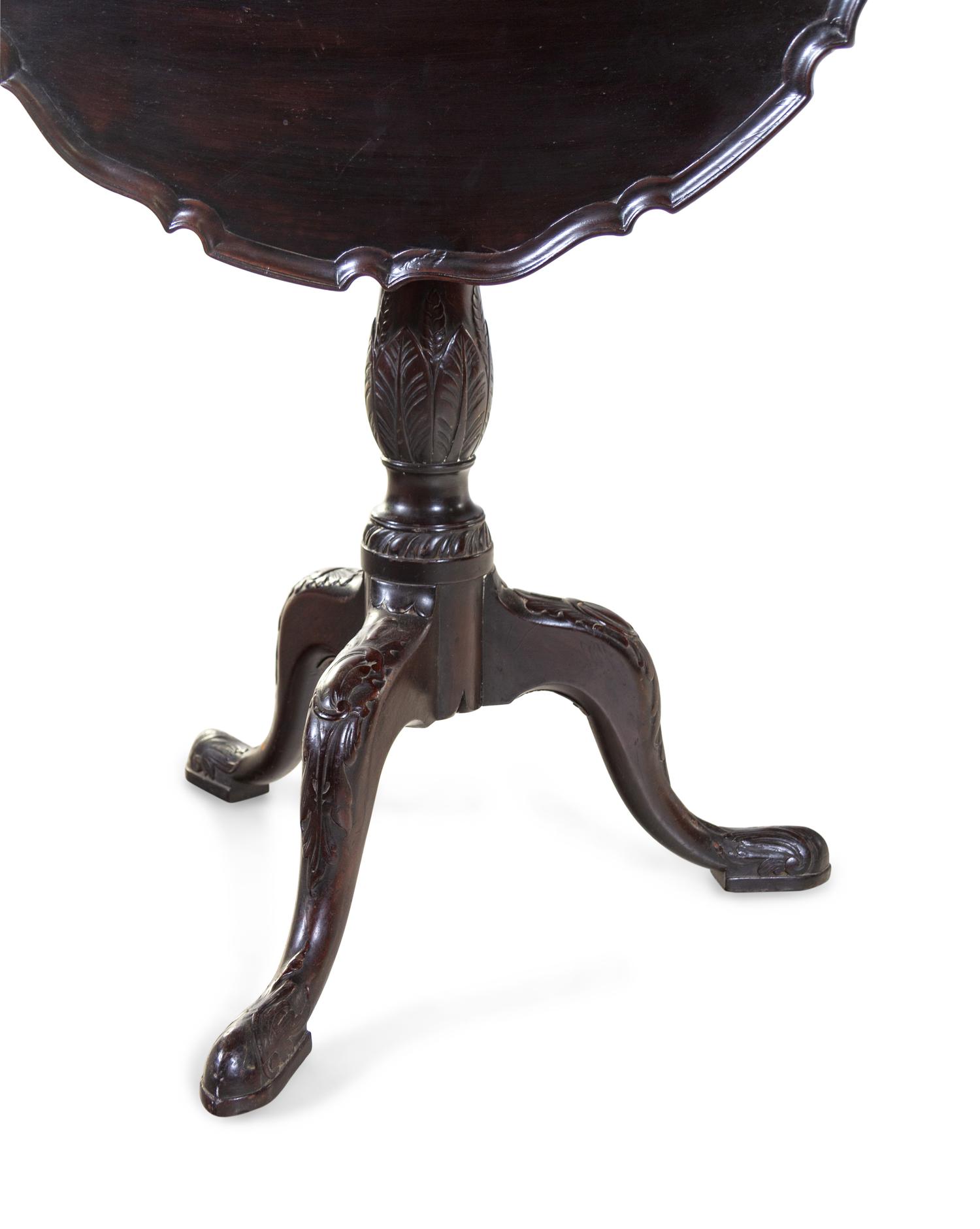 A George II Mahogany Tilt-Top Tea Table
