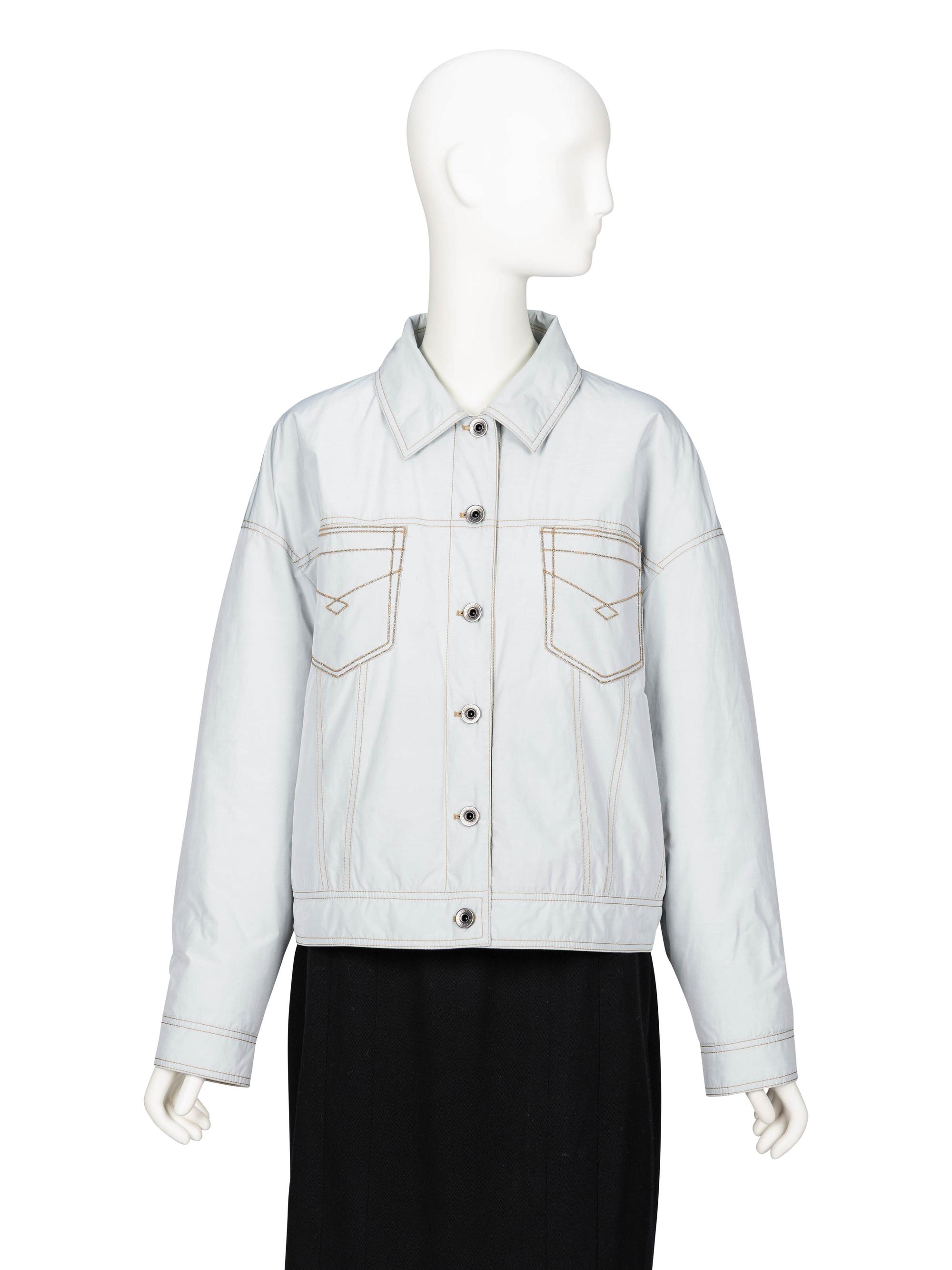 Brunello Cucinelli, Padded Taffeta Western Jacket