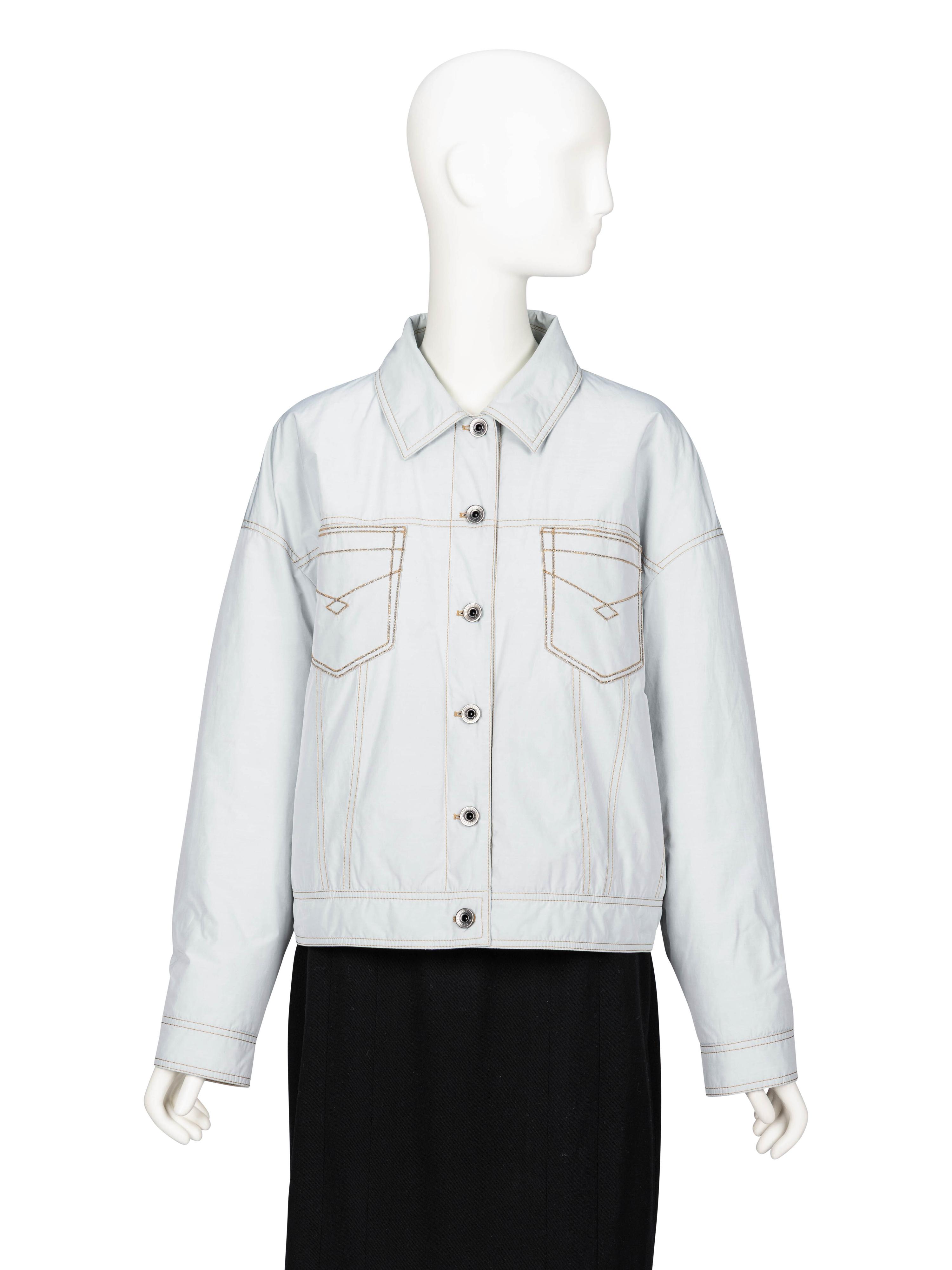 Brunello Cucinelli, Padded Taffeta Western Jacket
