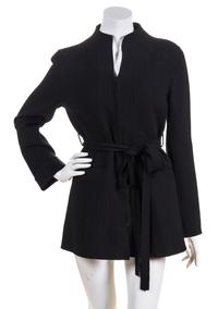 A Ralph Rucci Black Wool Jacket, Size 8.