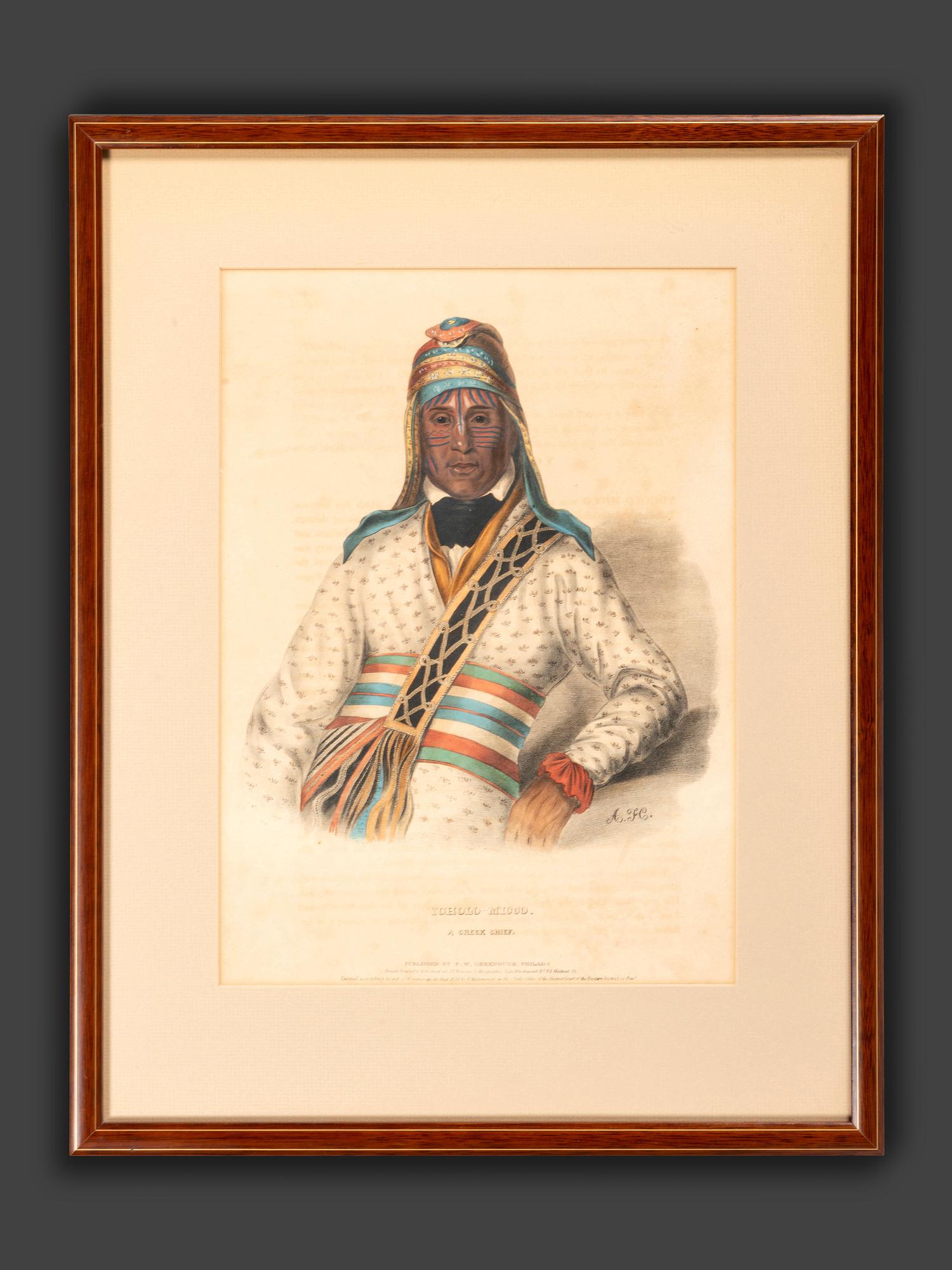 Six Hand-Colored Lithographs by McKenney and Hall