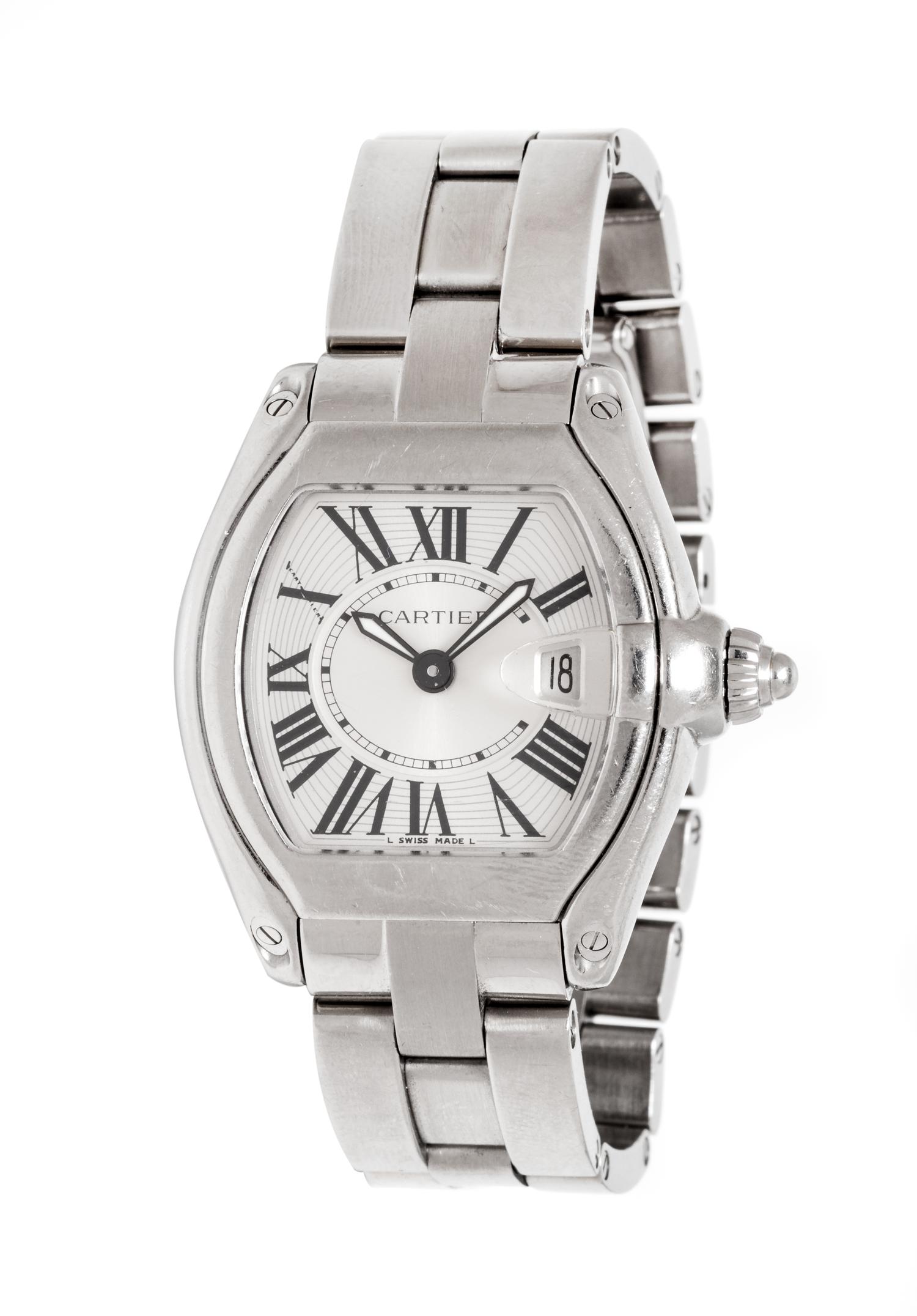 A Stainless Steel Ref. 2675 'Roadster' Wristwatch, Cartier,