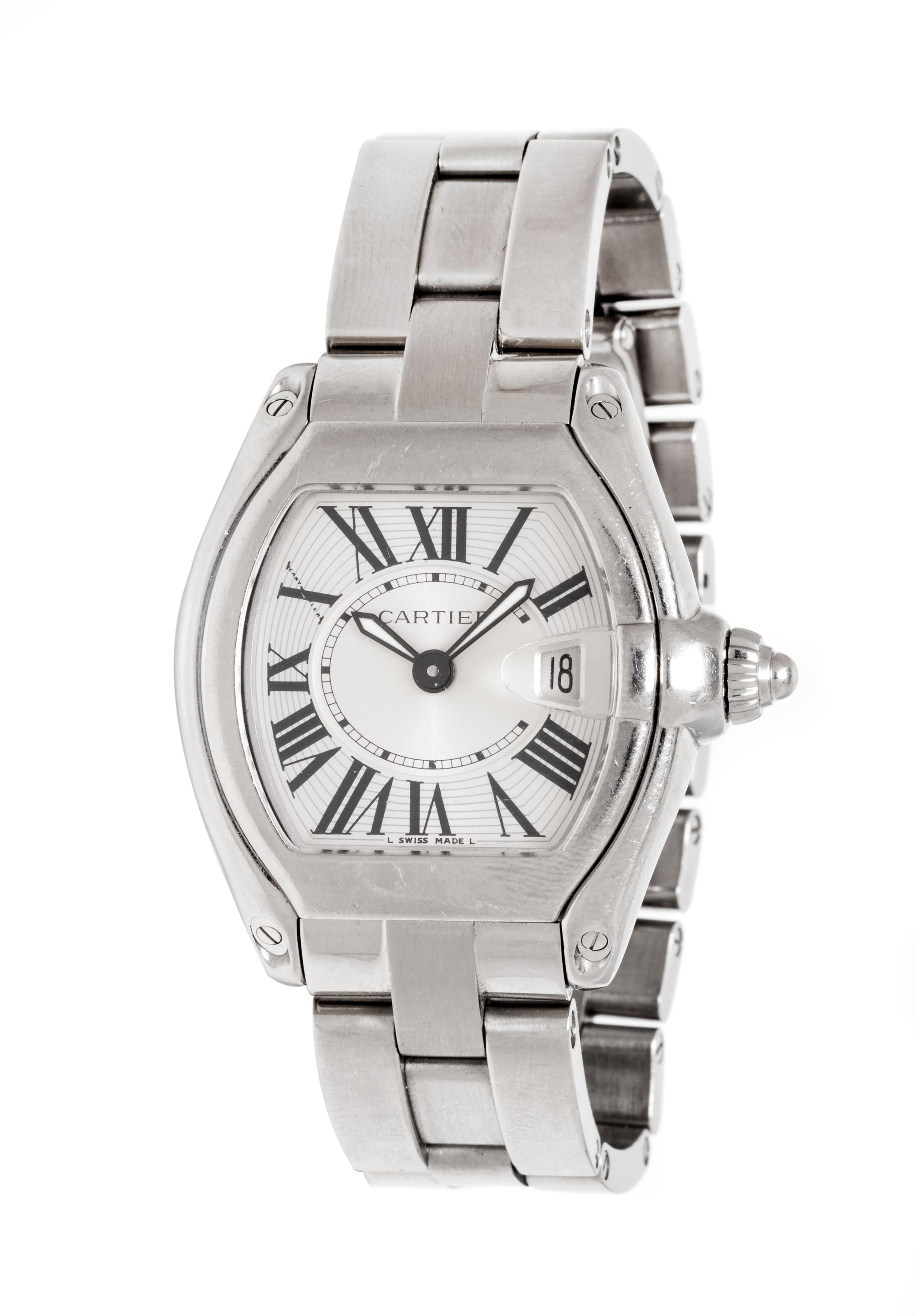 A Stainless Steel Ref. 2675 'Roadster' Wristwatch, Cartier,