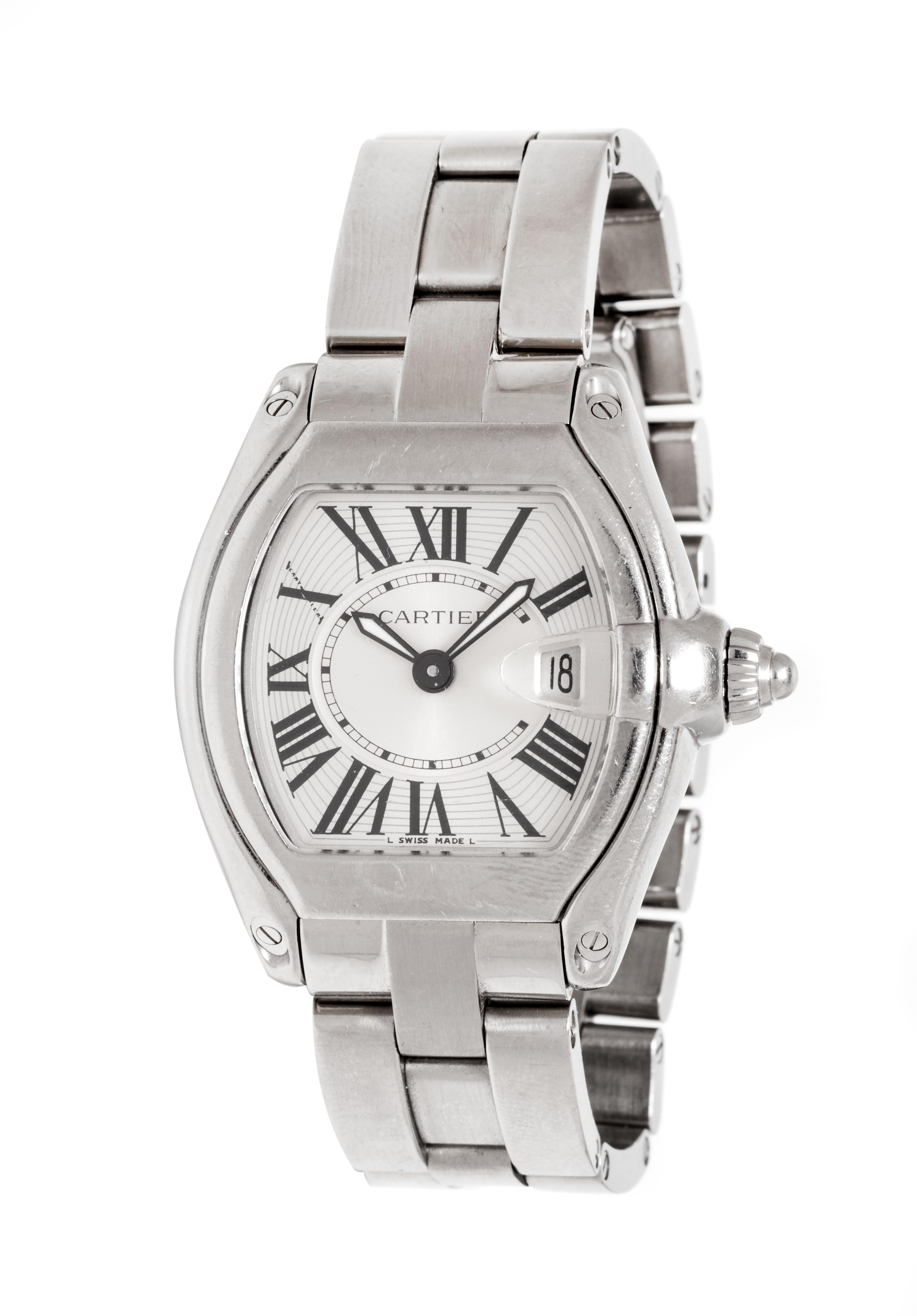 A Stainless Steel Ref. 2675 'Roadster' Wristwatch, Cartier,