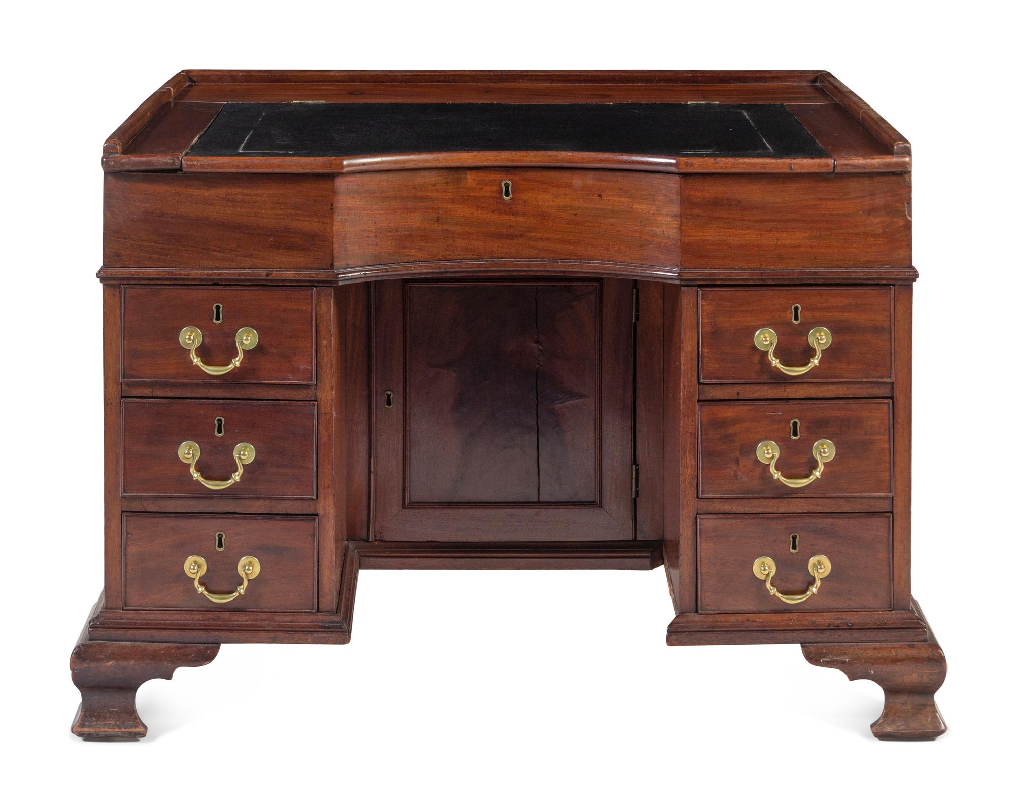 A George III Mahogany Writing Table of Baronial Interest