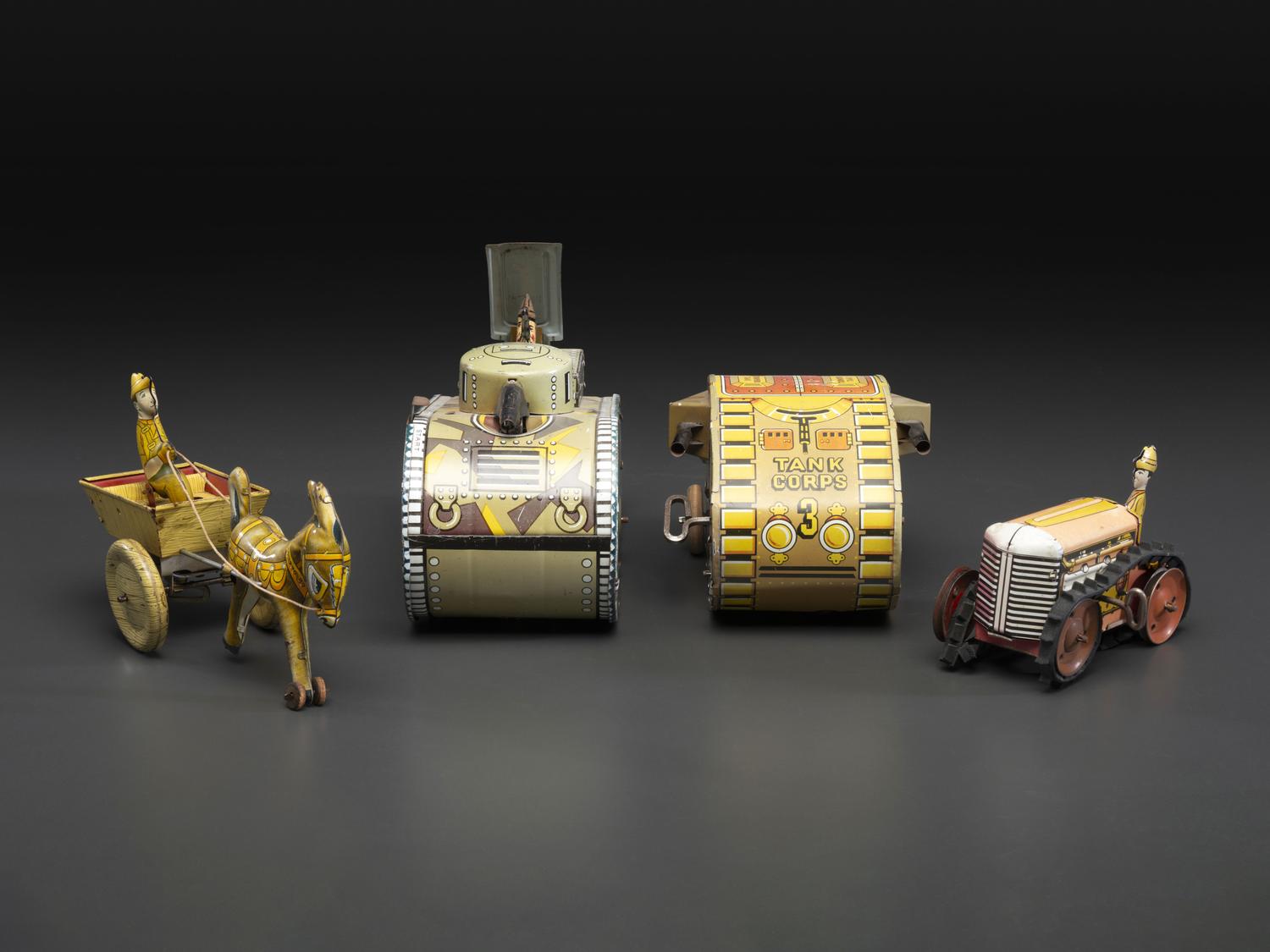 Four Marx Tin Lithograph Mechanical Toys