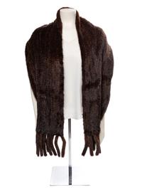 A Brown Mink Scarf,