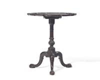 A fine George III carved mahogany tilt-top tea table, circa 1760