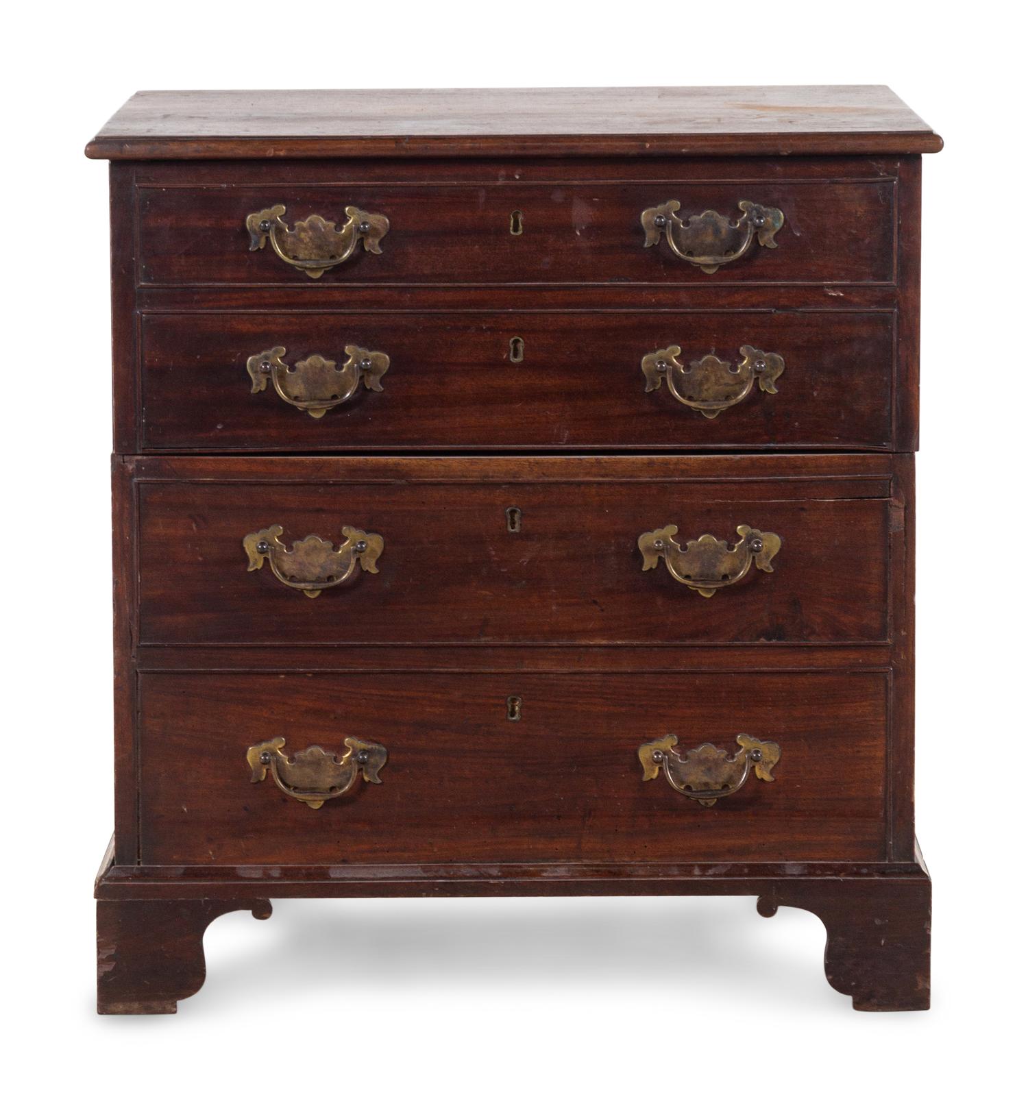 A George III Mahogany Bedside Commode Cabinet