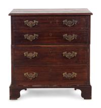 A George III Mahogany Bedside Commode Cabinet