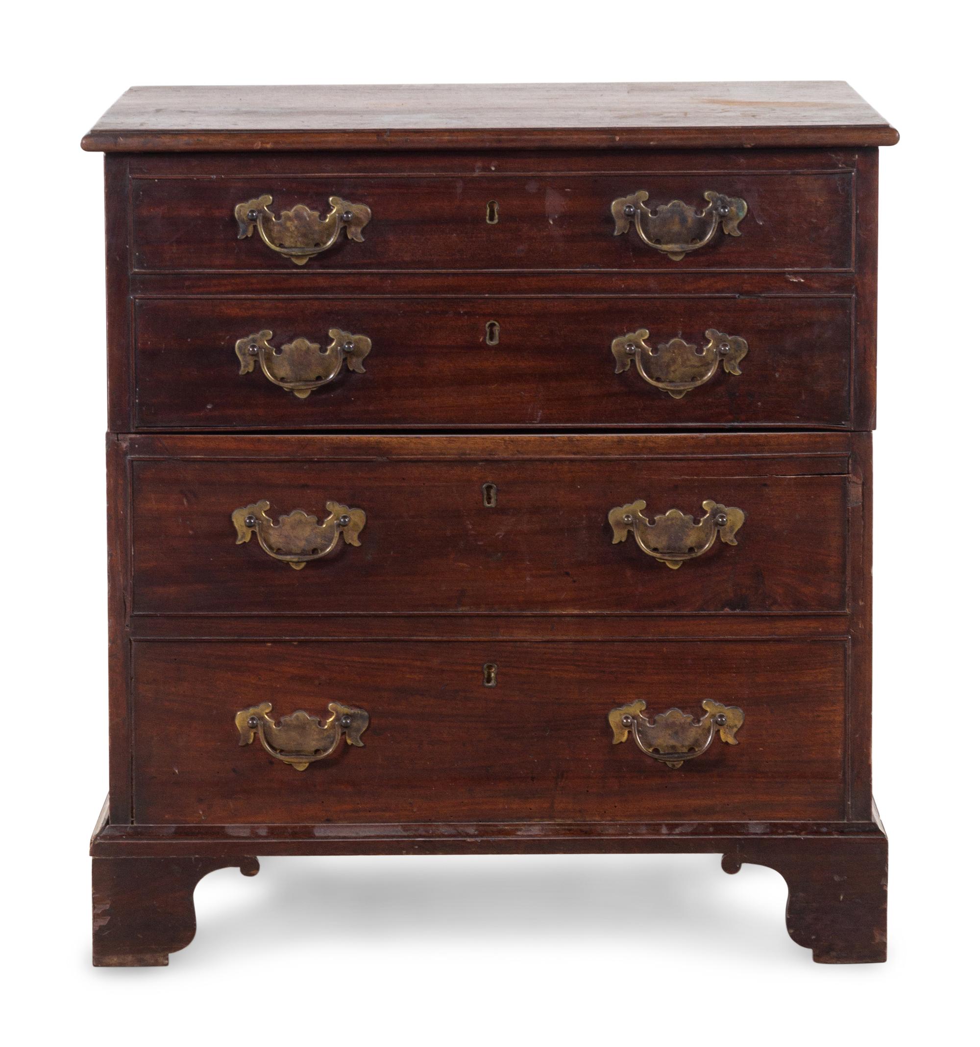 A George III Mahogany Bedside Commode Cabinet