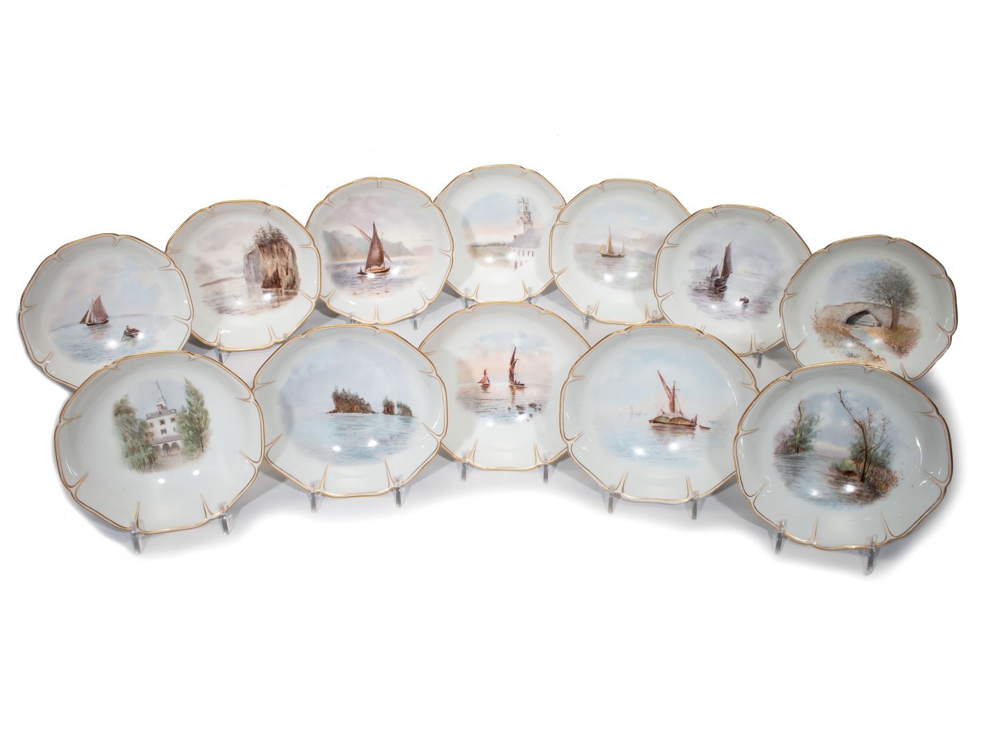 Twelve Haviland Limoges Game Bird Plates