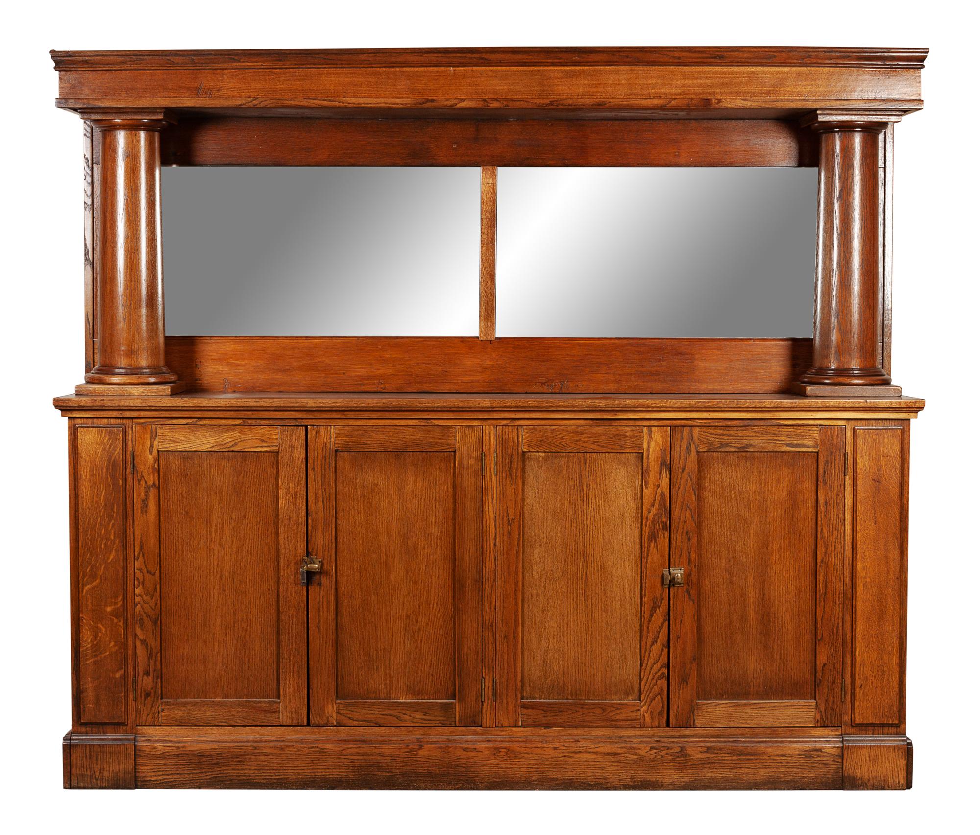 American Oak Bar Back