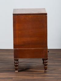 A Late Federal Cherrywood One-Drawer Sugar Chest