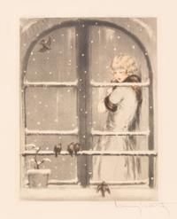 Louis Icart, (French, 1888-1950), Four Seasons (Spring, Summer, Fall, Winter), (four works)
