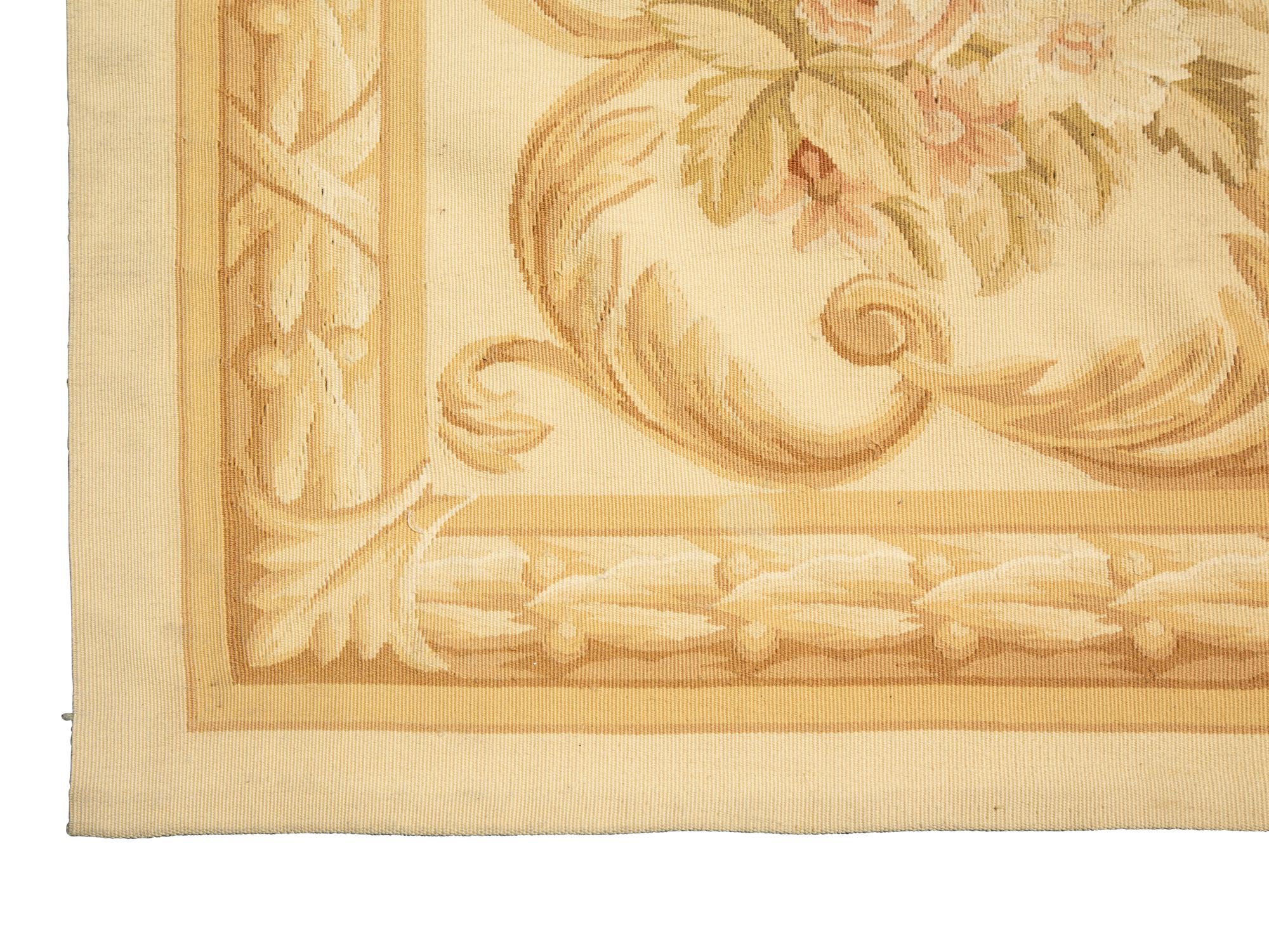 An Aubusson Style Wool Rug