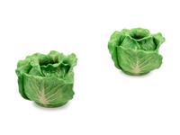 A Pair of Dodie Thayer Lettuceware Candle Holders