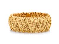 RENÉ SIM LACAZE, FRENCH, YELLOW GOLD BRACELET