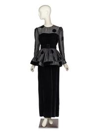 Bill Blass, Velvet Evening Gown, 1984