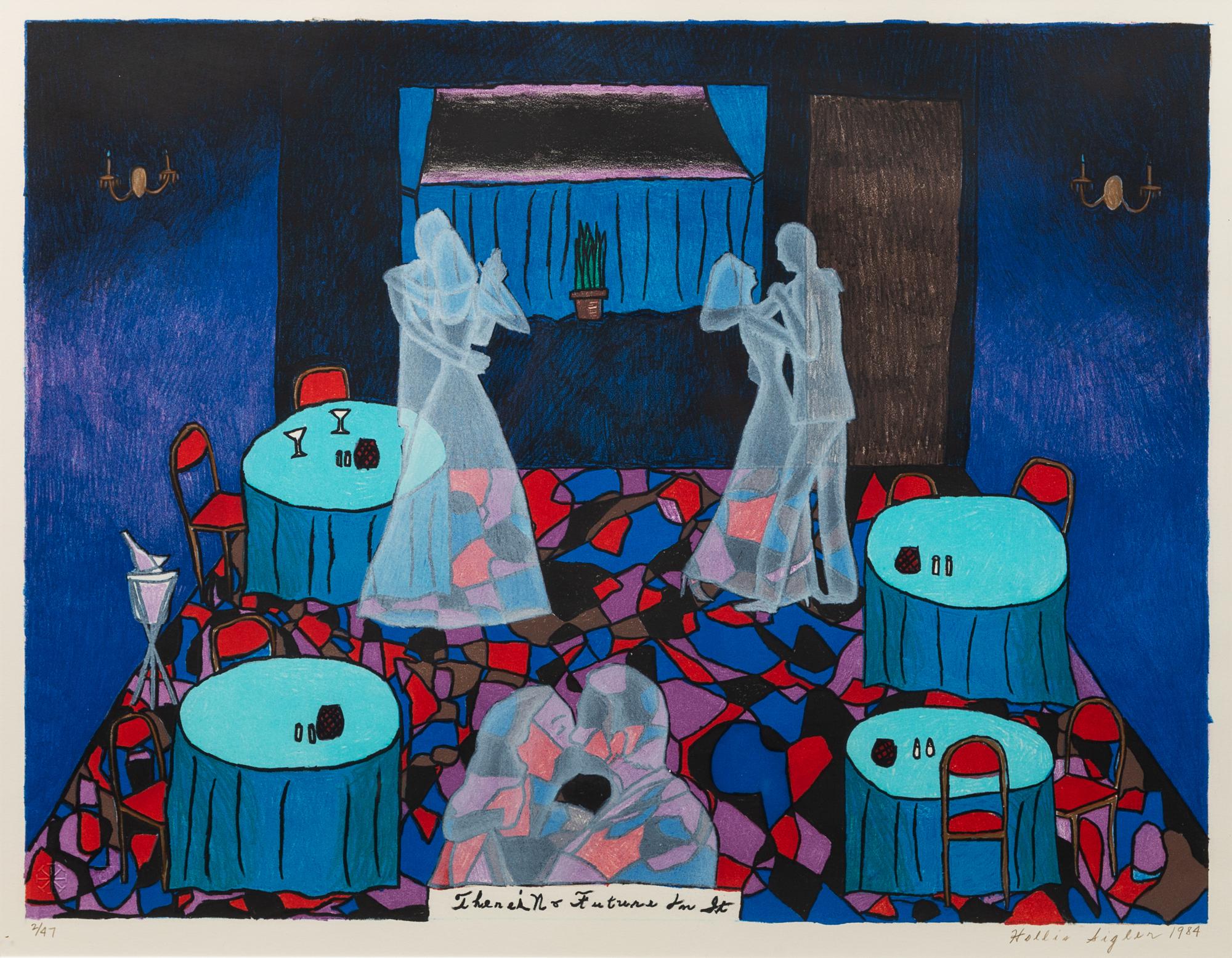 Hollis Sigler, (American, 1948-2001), There is No Future for It, 1984 and Stepping Outside of Her Life, 1996