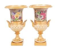 A Pair of Paris Porcelain Urns