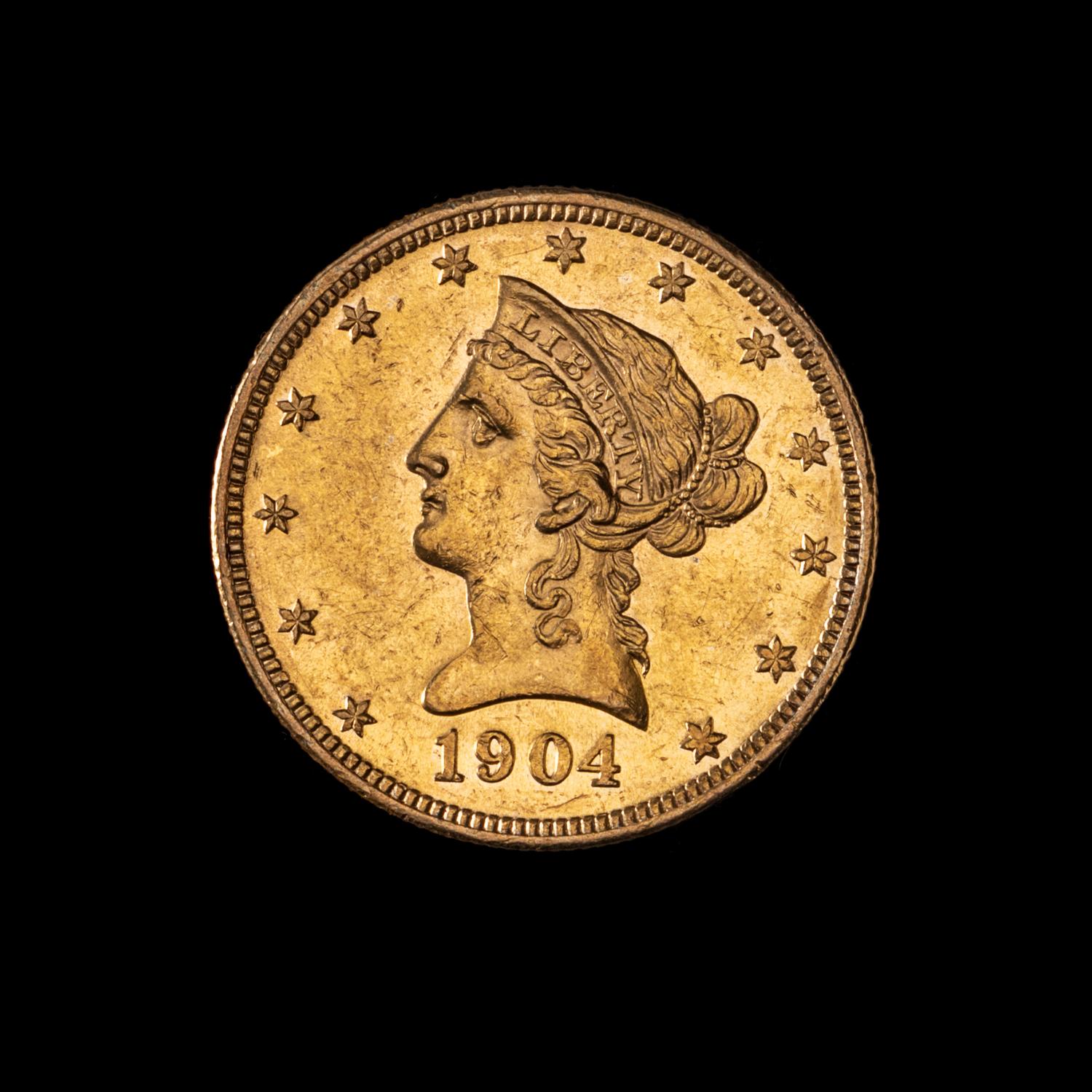 A United States 1904 Liberty Head $10 Gold Coin