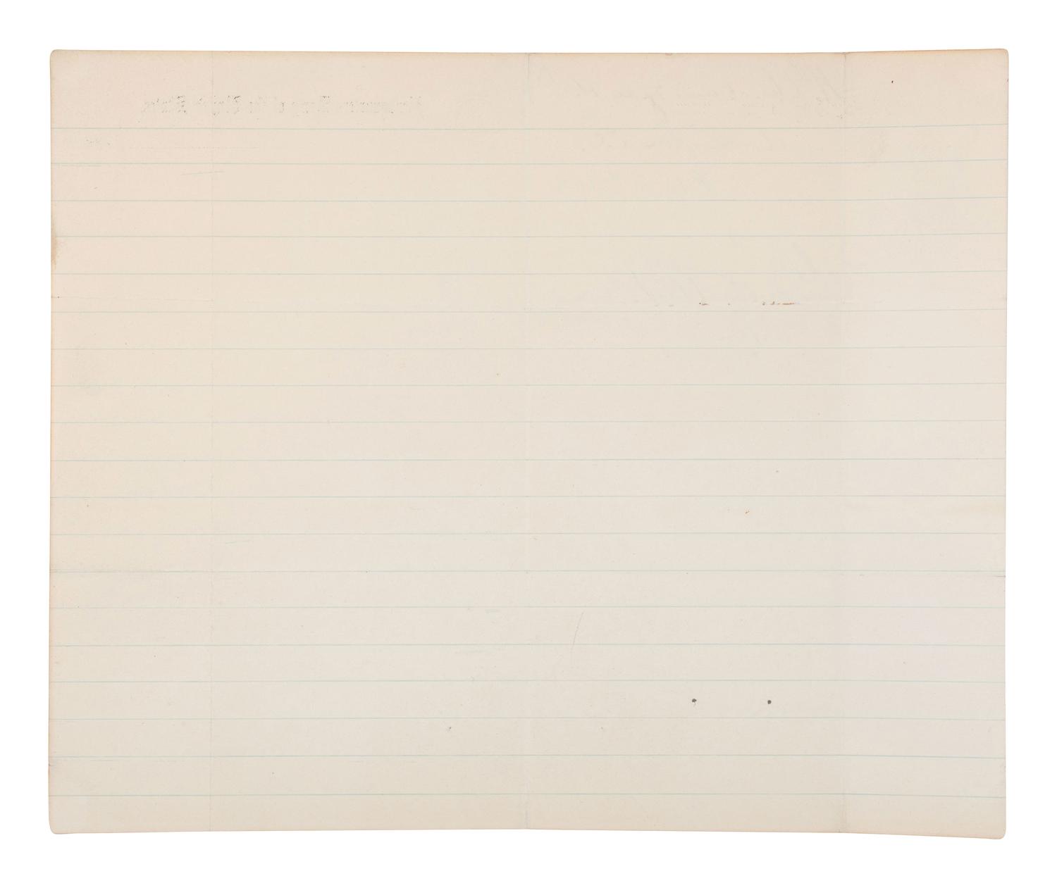 GRANT, Ulysses S. (1822-1885). Autograph letter signed ("U.S. Grant"), as General of the Army of the United States. [Washington, D.C.], 15 February 1868. With initialed autograph endorsement by HANCOCK, Winfield Scott, April 1872.