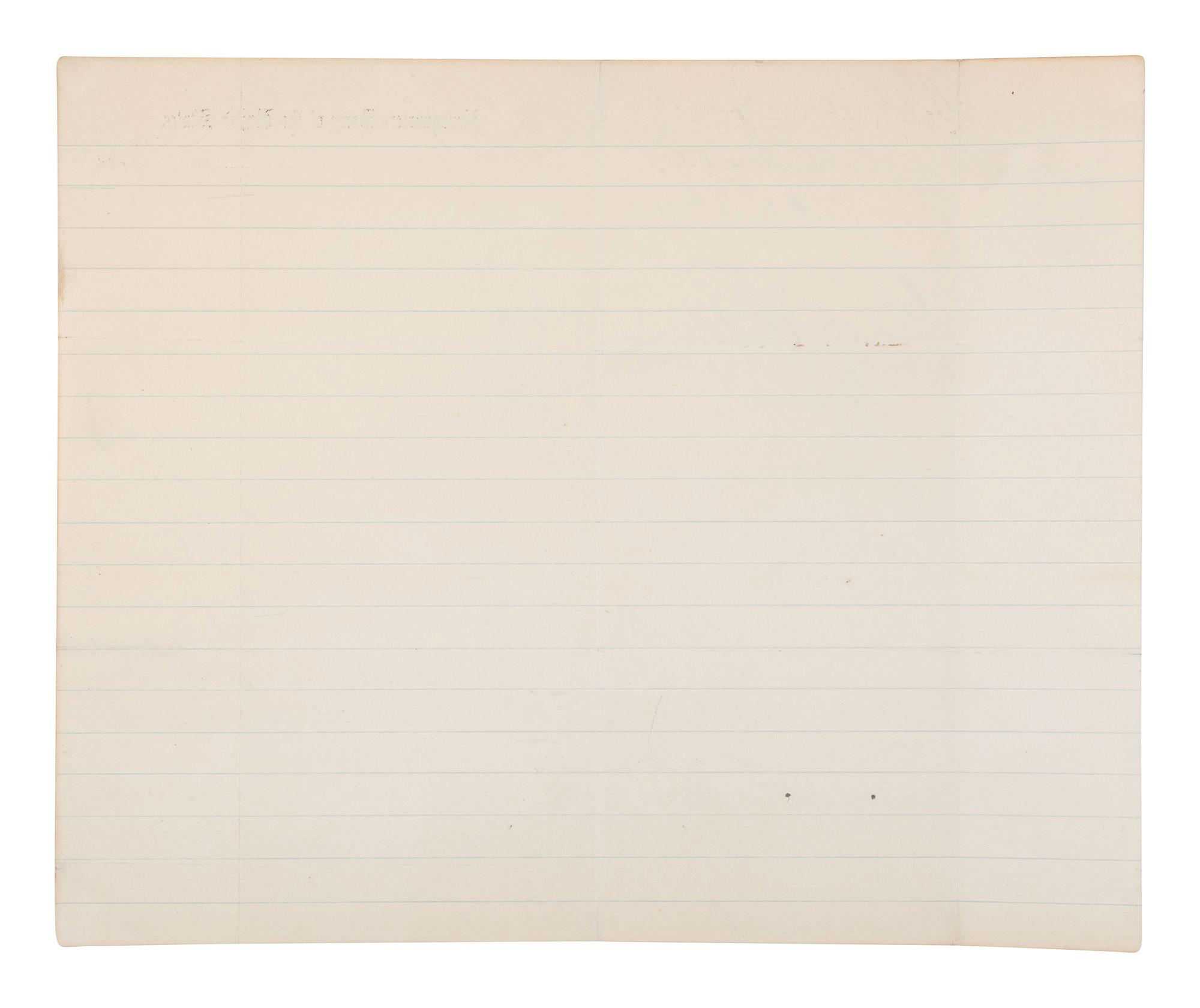 GRANT, Ulysses S. (1822-1885). Autograph letter signed ("U.S. Grant"), as General of the Army of the United States. [Washington, D.C.], 15 February 1868. With initialed autograph endorsement by HANCOCK, Winfield Scott, April 1872.