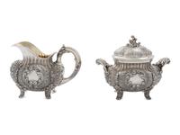 An Italian Silver Four-Piece Tea Service