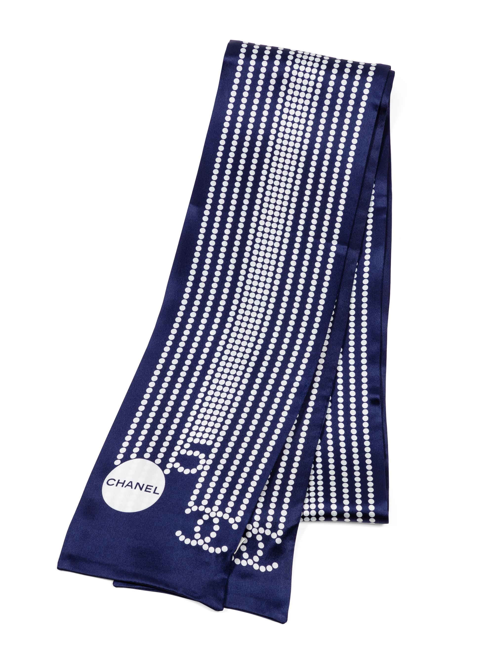 Chanel Black Neck Scarf, 1990-2000s