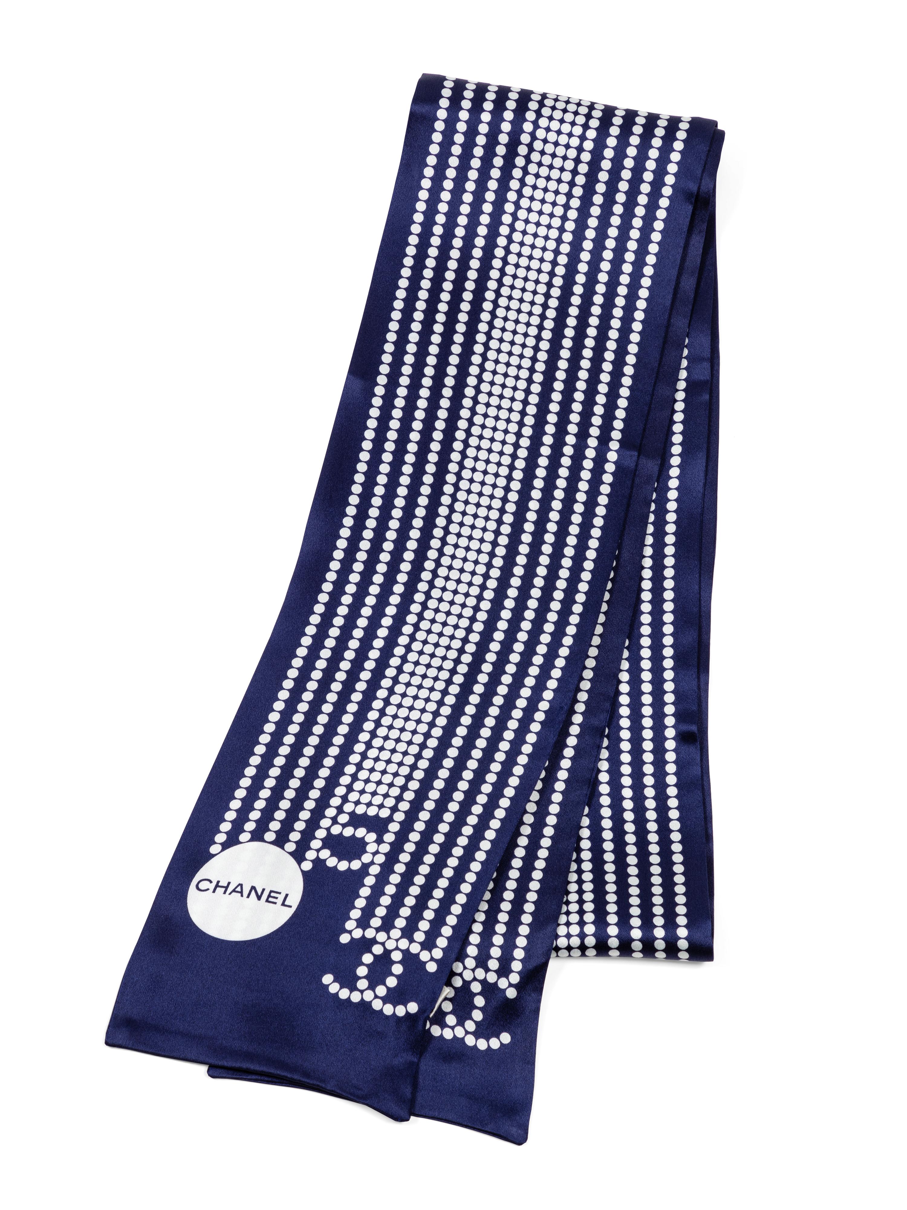 Chanel Black Neck Scarf, 1990-2000s