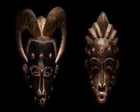 Two Yaure Wood Masks