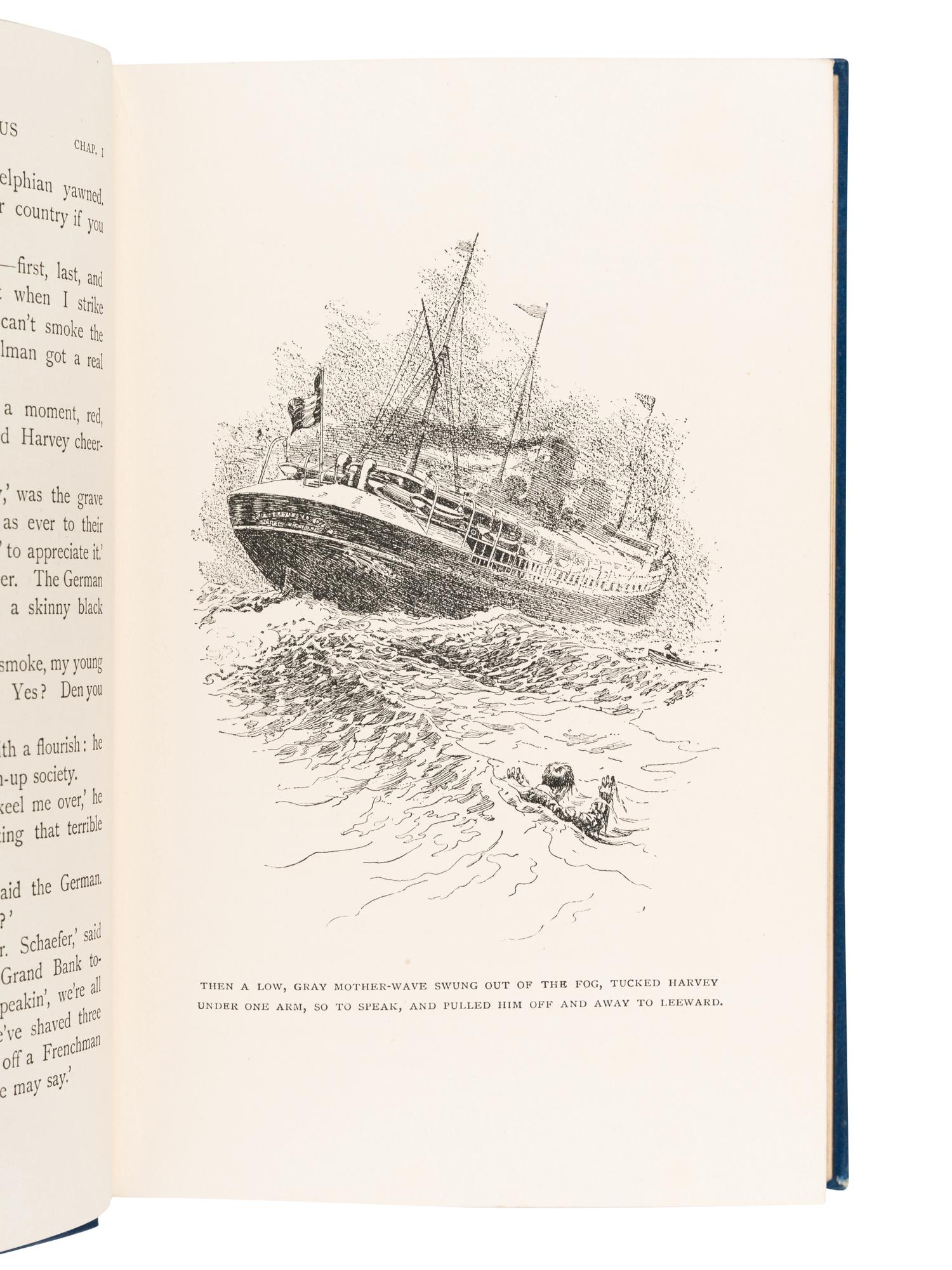KIPLING, Rudyard (1865-1936). Captains Courageous. London: MacMillan & Company, 1897.