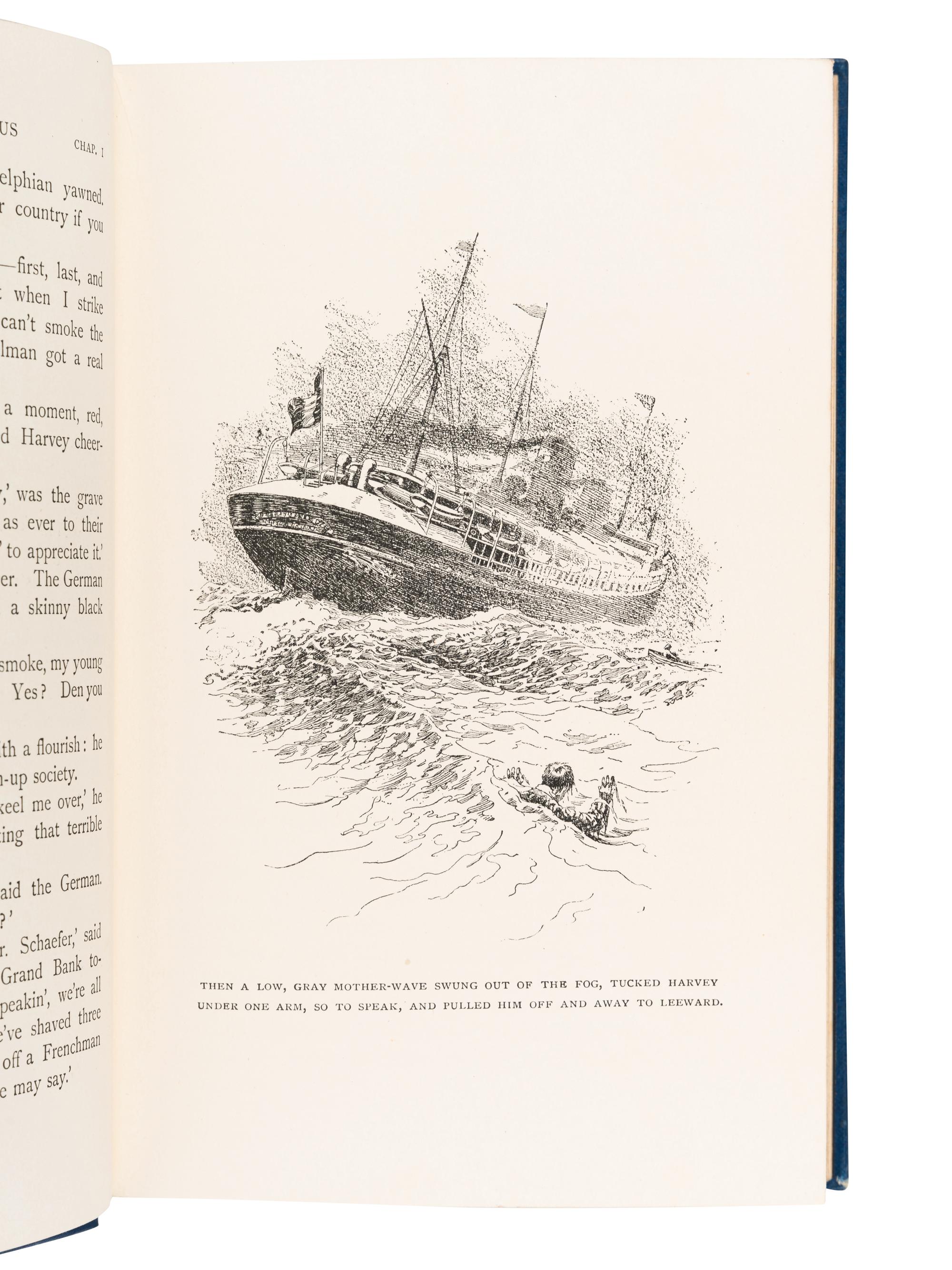 KIPLING, Rudyard (1865-1936). Captains Courageous. London: MacMillan & Company, 1897.
