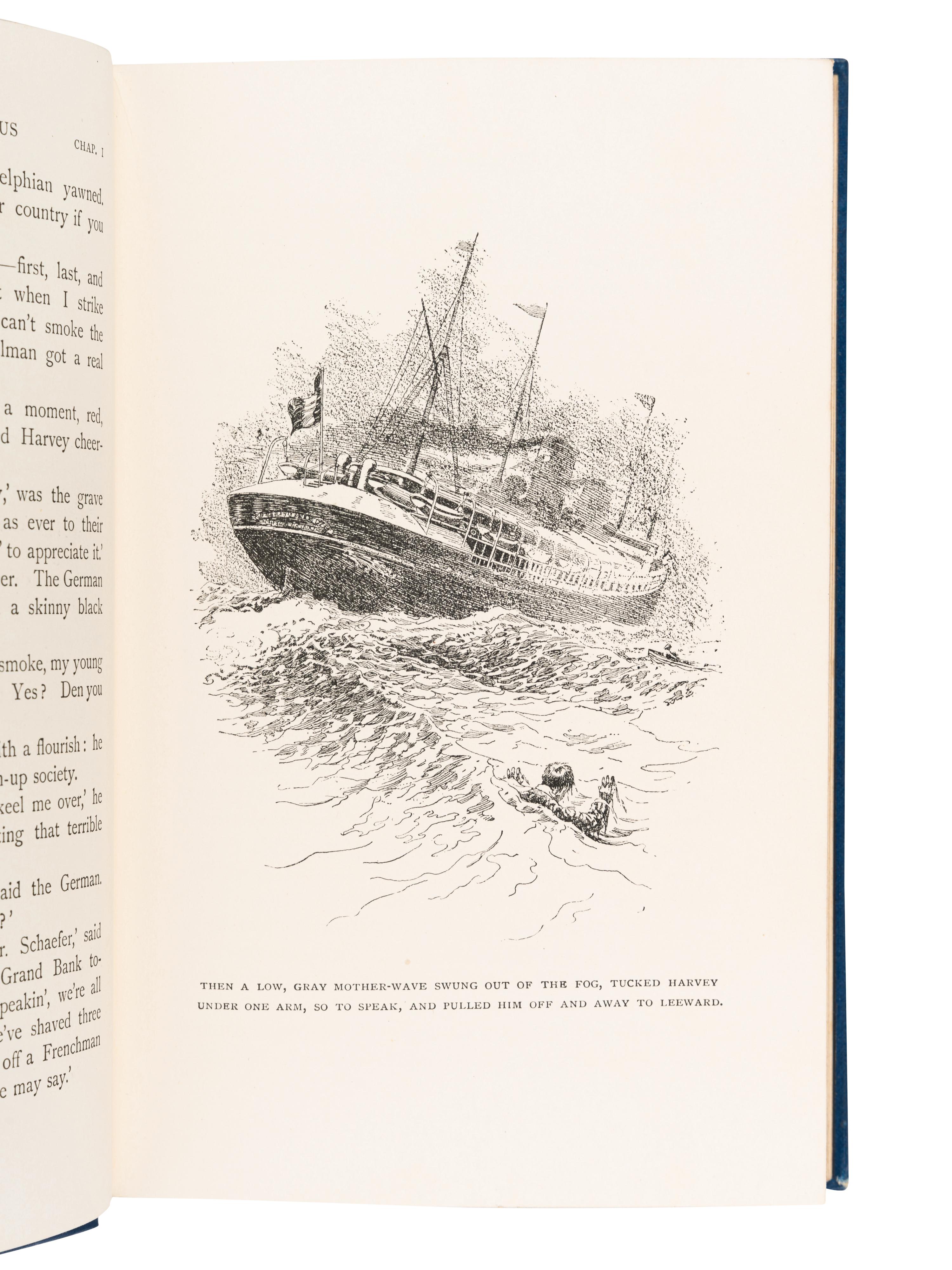 KIPLING, Rudyard (1865-1936). Captains Courageous. London: MacMillan & Company, 1897.
