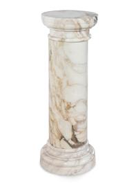 A Calacata Marble Pedestal