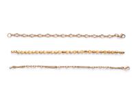 COLLECTION OF YELLOW GOLD BRACELETS