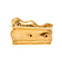 GREEK, YELLOW GOLD BROOCH
