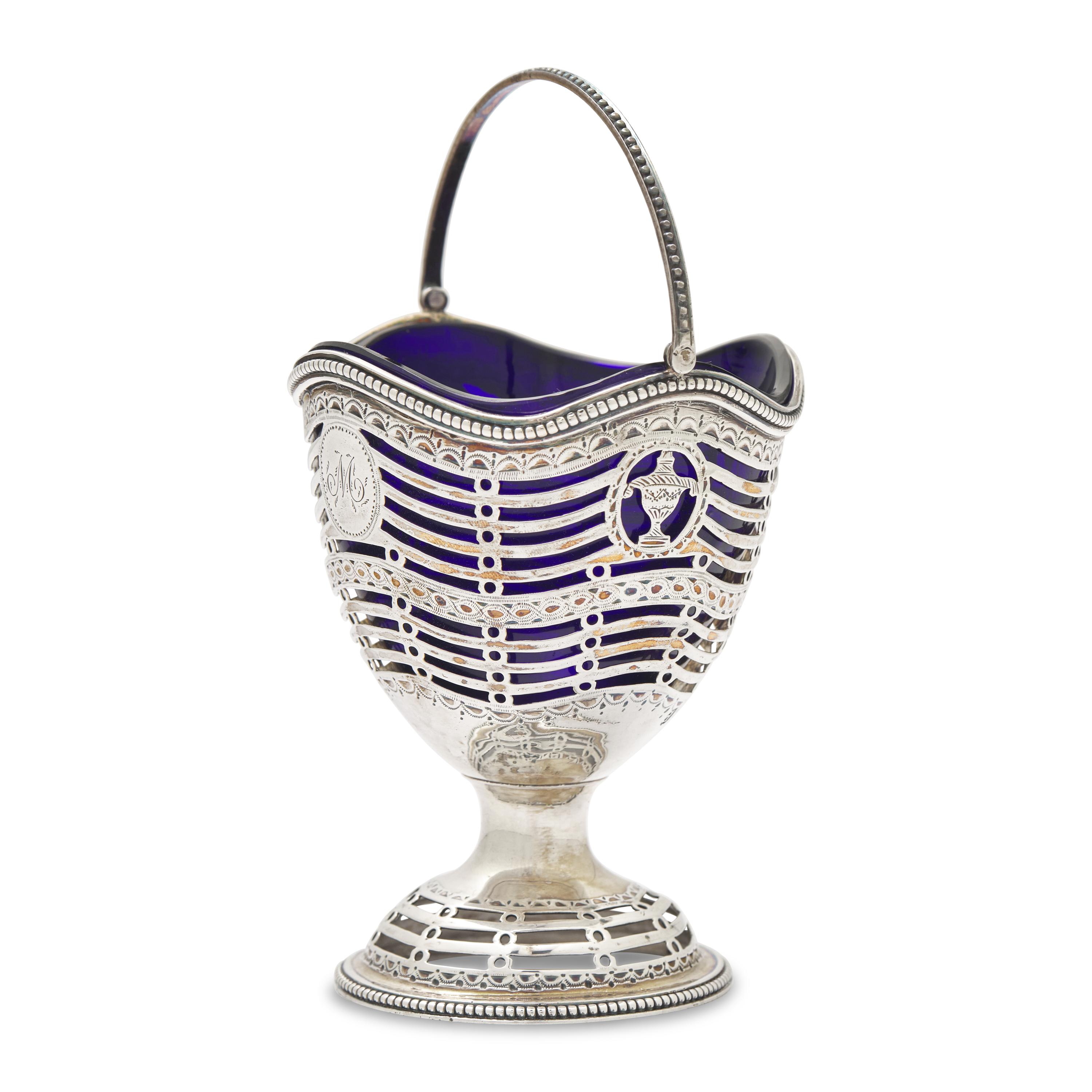 A George III Pierced Silver Sugar Basket