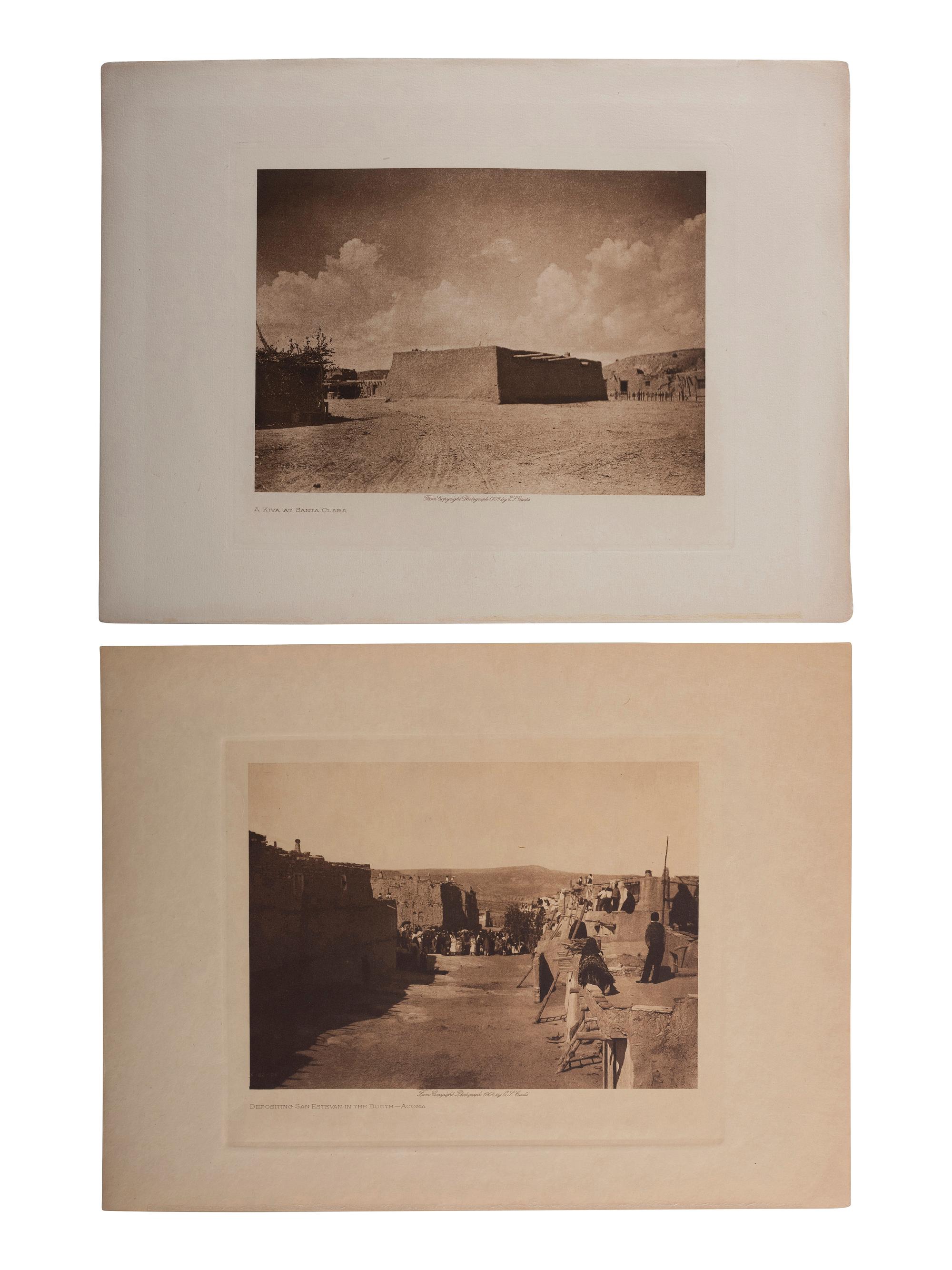 [NATIVE AMERICANS]. CURTIS, Edward S., photographer. A portfolio of 18 volume photogravures of Southwestern and Plains subjects.