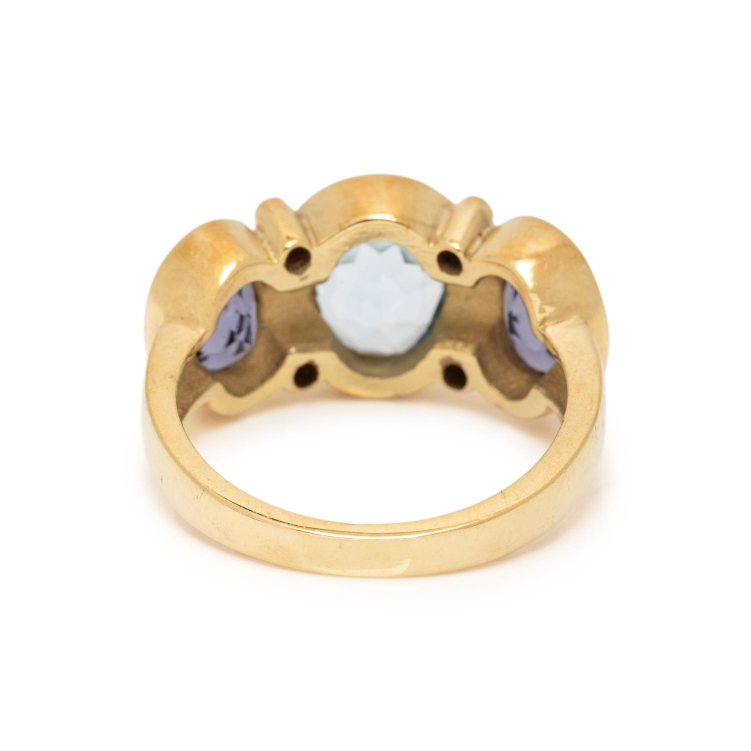 MAZ, MULTIGEM AND CULTURED PEARL RING AND CLIP EARRINGS