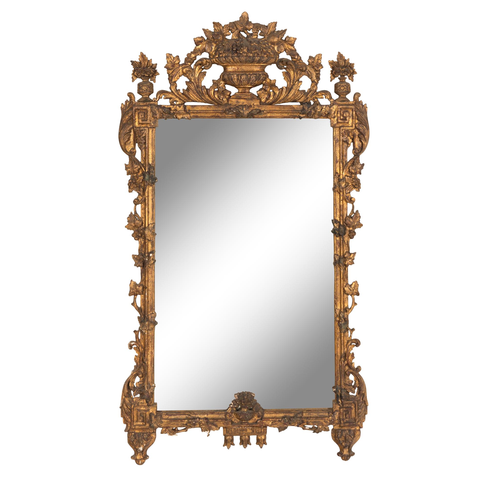 A Continental Giltwood Mirror